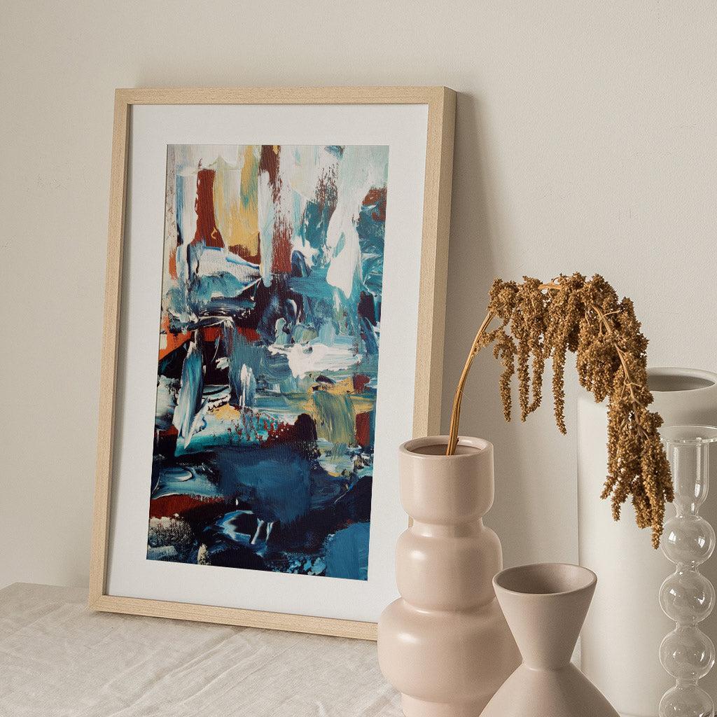 Colour Block 50 Limited Edition Print-framed-Limited Edition-Abstract House