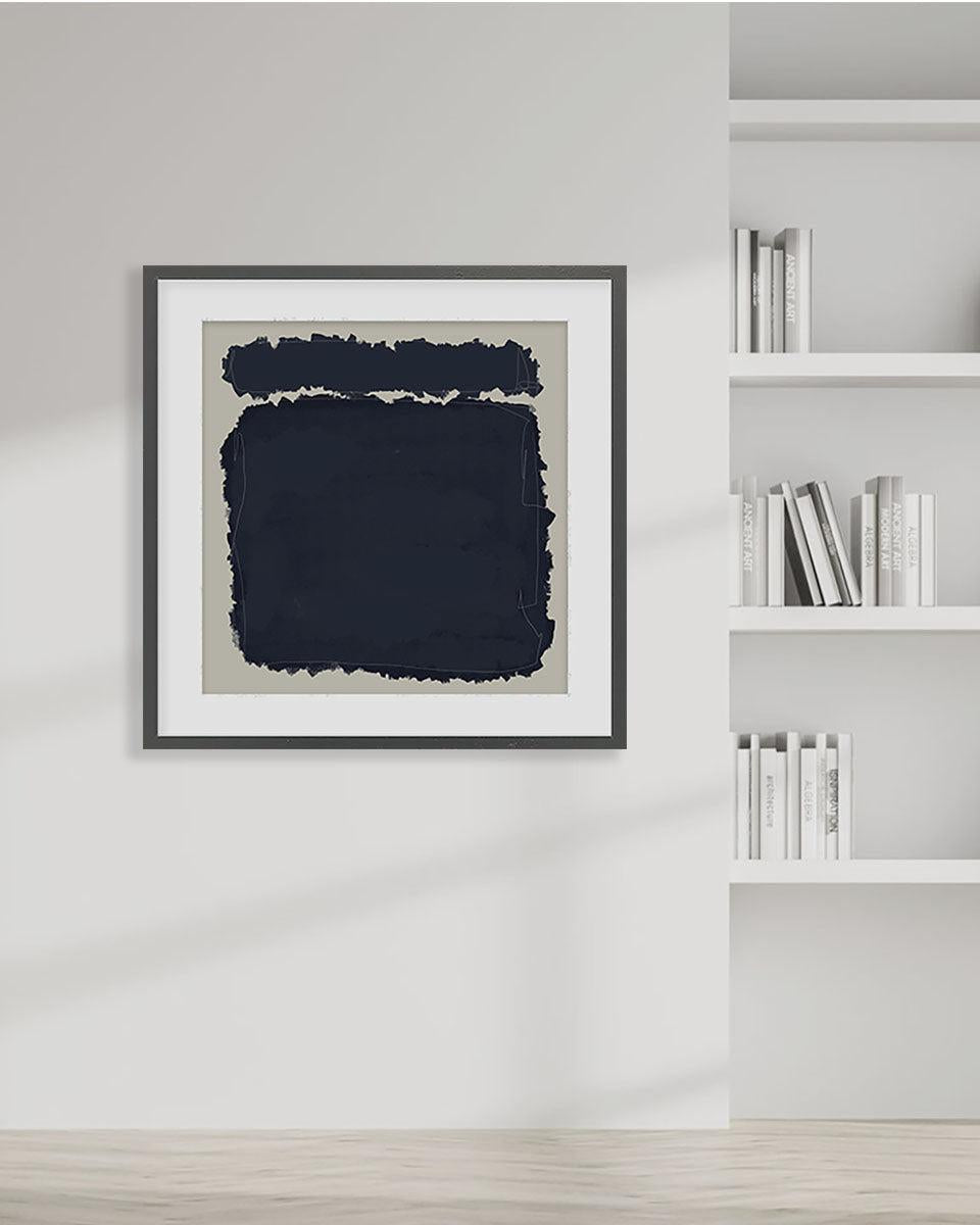 Rothko Illustrations Framed Art-framed-Square Art Prints-Abstract House