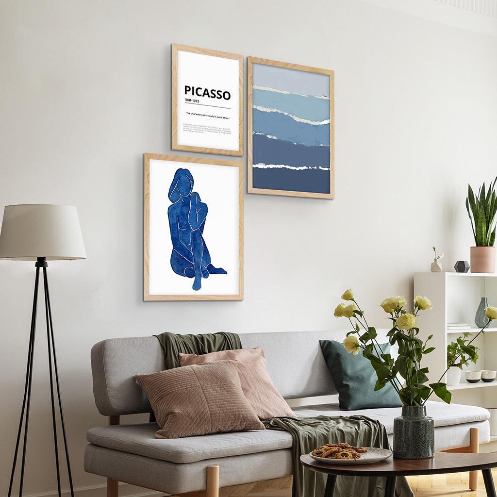 Serenity Gallery Wall Art-framed-Gallery Wall Art-Abstract House
