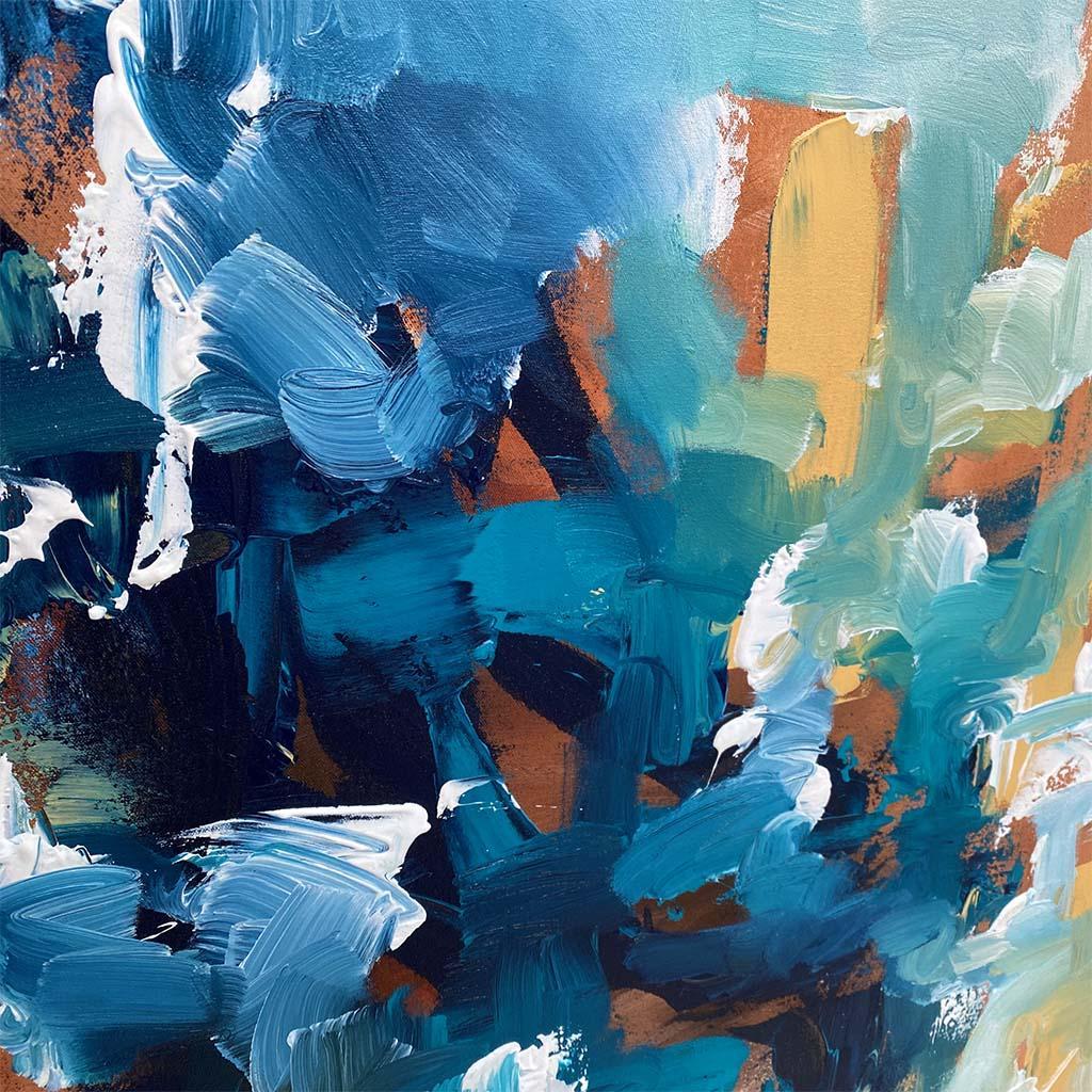 The Morning After - Original Painting-framed-Painting-Abstract House