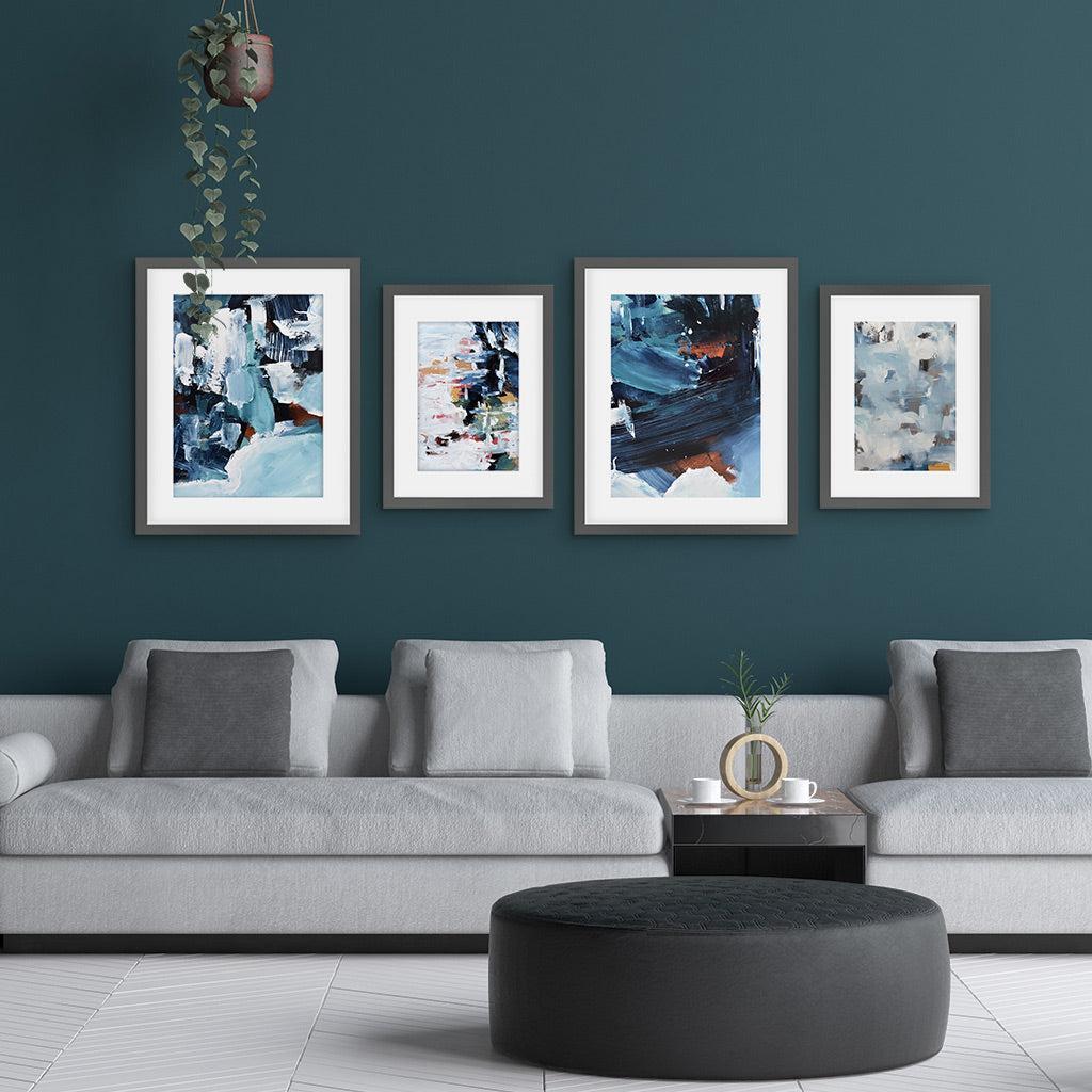 Tranquility Gallery Wall Art Set-framed-Gallery Wall Art-Abstract House