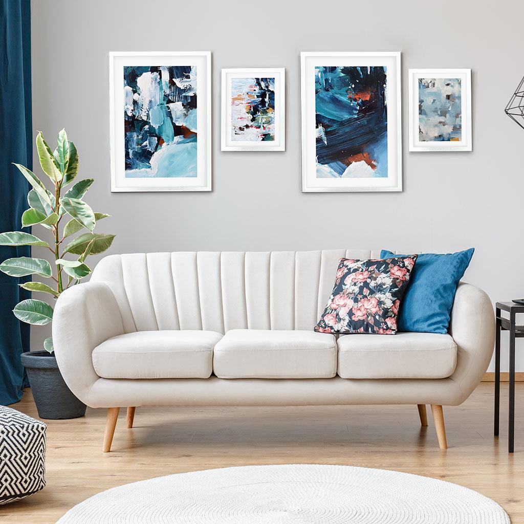 Tranquility Gallery Wall Art Set-framed-Gallery Wall Art-Abstract House