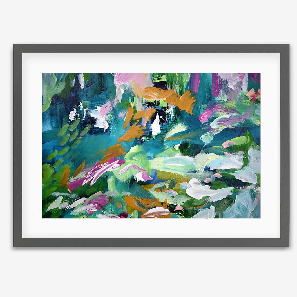 Abstract 142 Art Print-Grey Frame-Abstract House