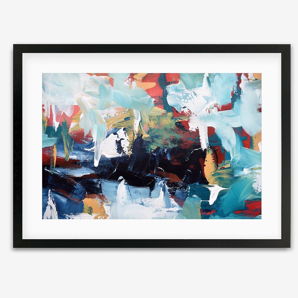 Abstract 223 Art Print Black Frame Wall Art Print - Abstract House