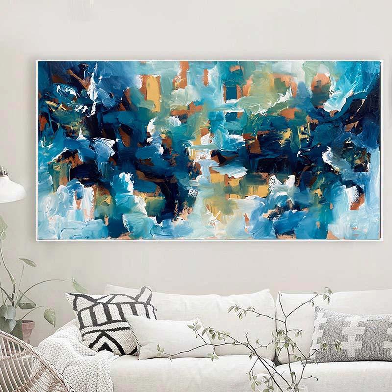 The Morning After - Original Painting-framed-Painting-Abstract House