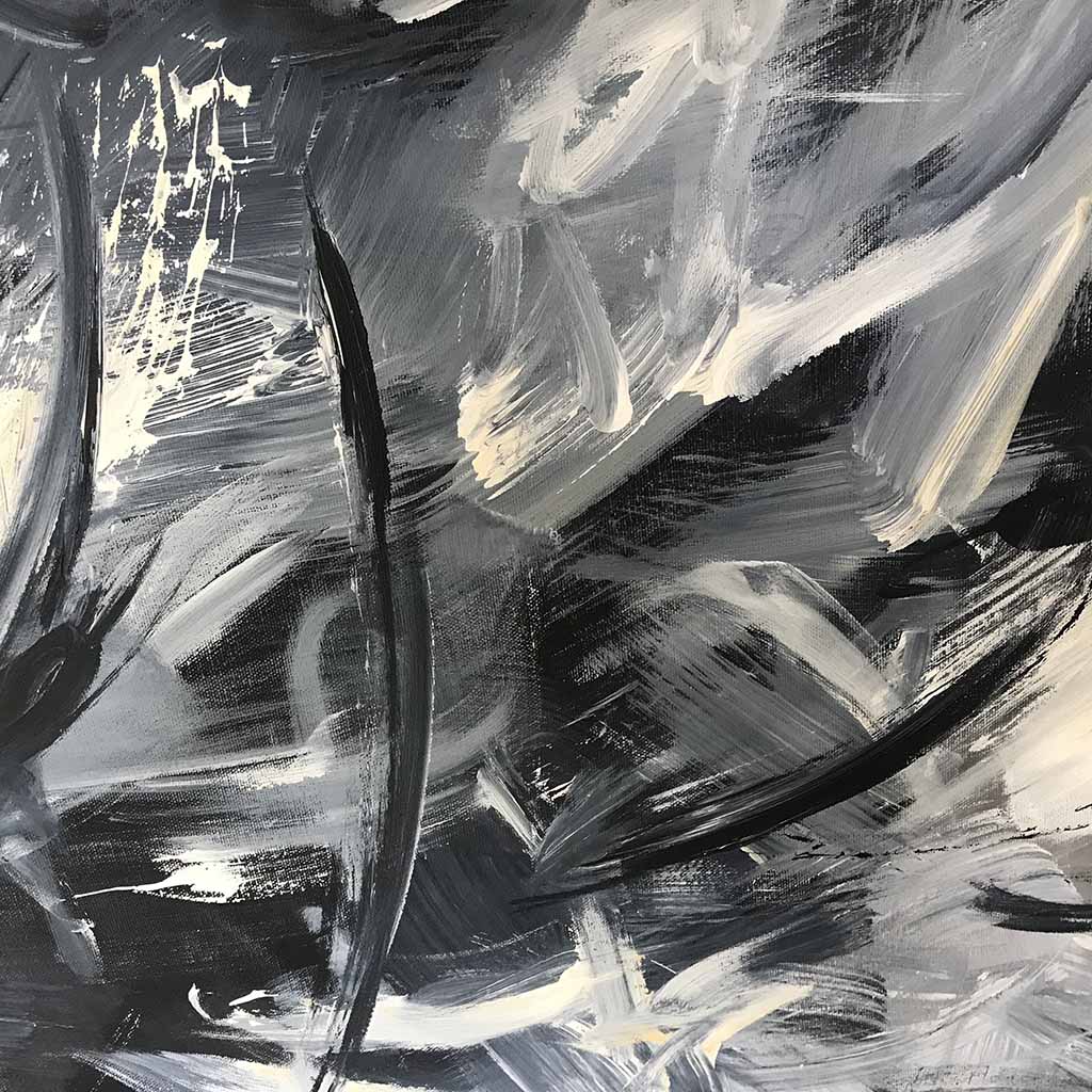 Before Midnight Original Painting Painting - Abstract House