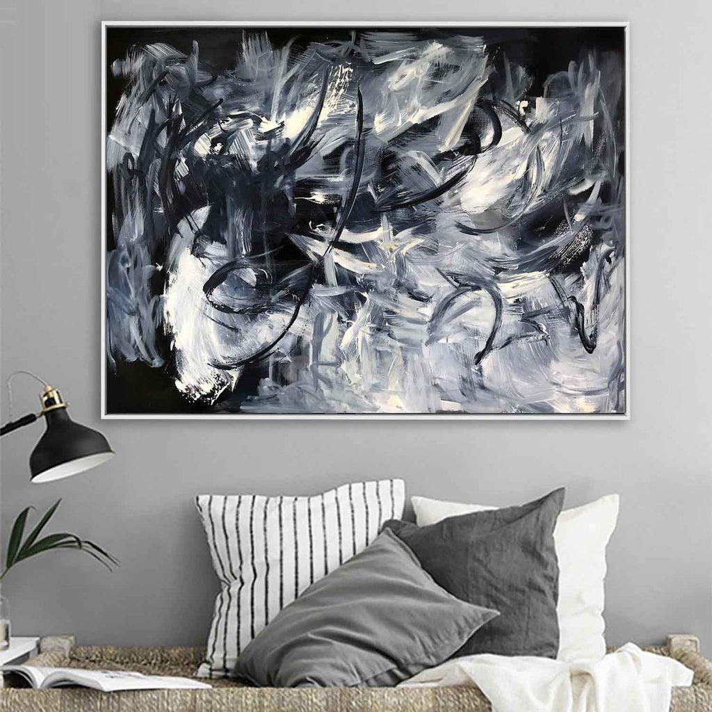 Before Midnight Original Painting Painting - Abstract House