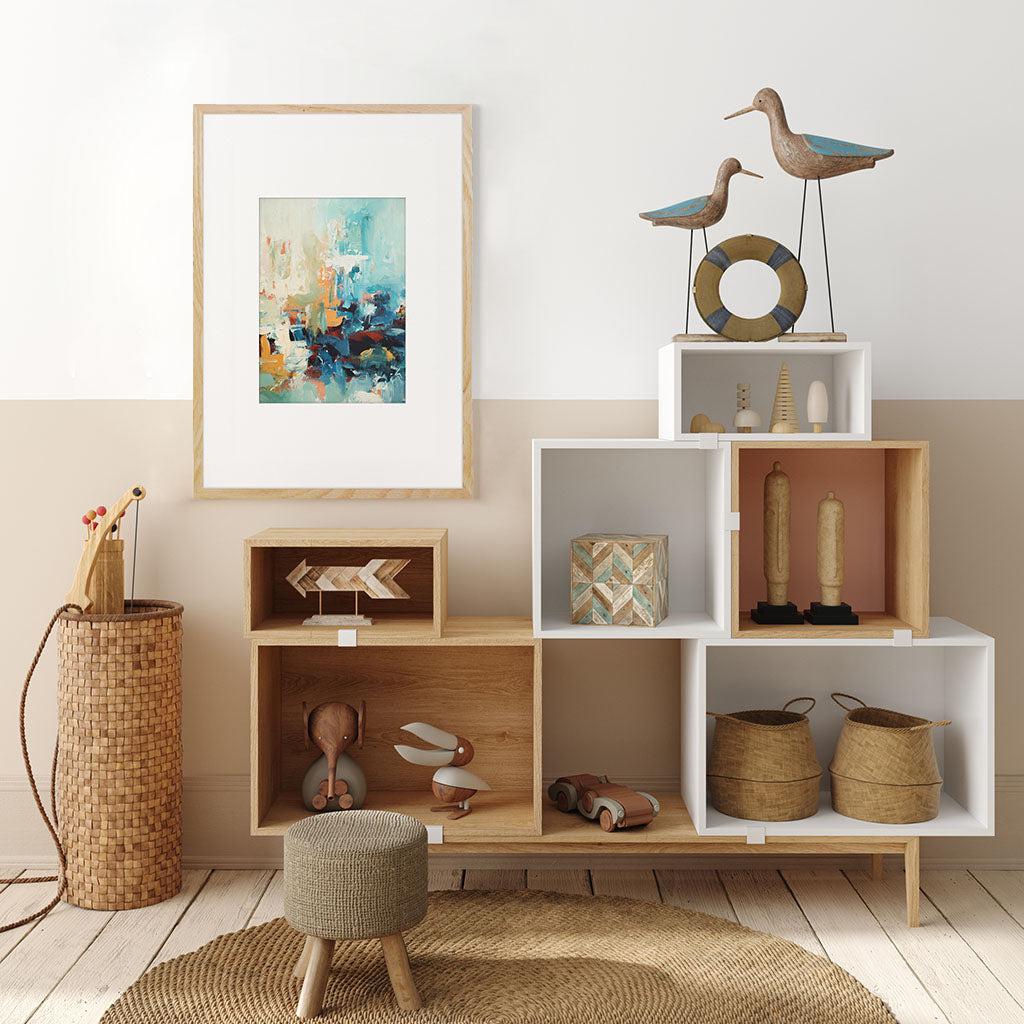 Colour Block 25 Limited Edition Print 30 x 40 cm Limited Edition - Abstract House