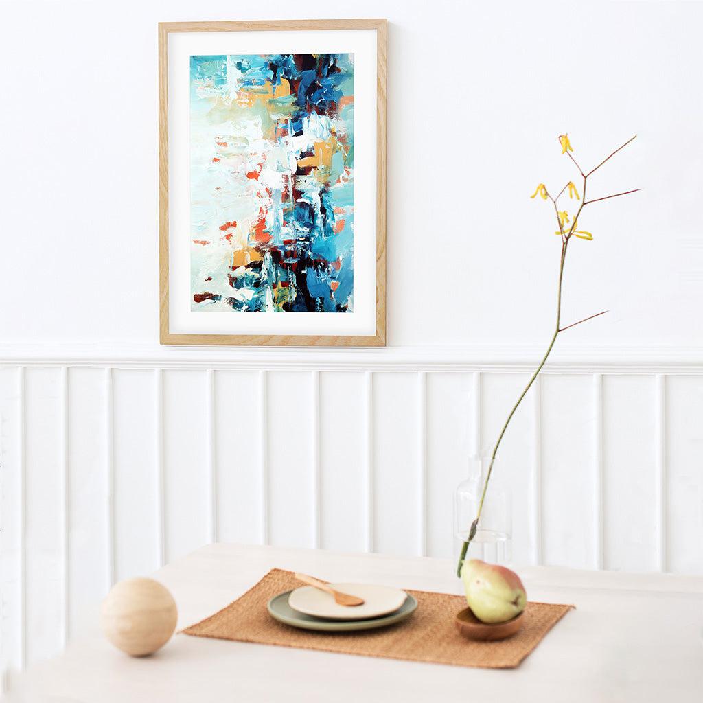 Colour Block 51 Limited Edition Print Black Frame Limited Edition - Abstract House