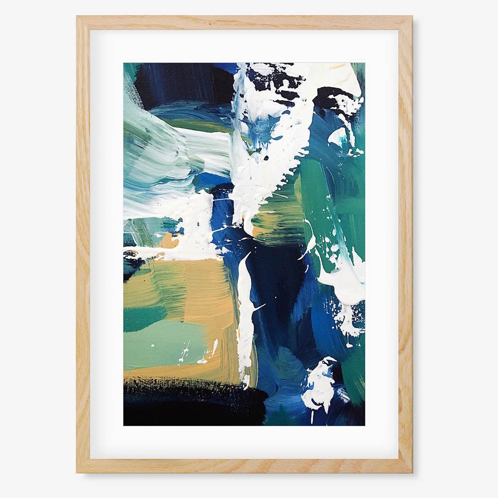 Colour Block 53 Limited Edition Print Oak Frame Limited Edition - Abstract House