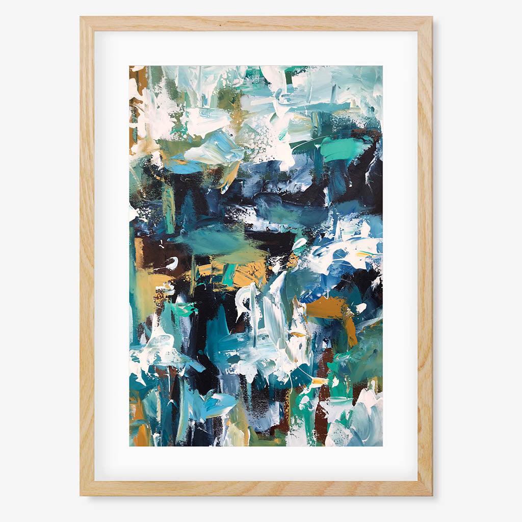 Colour Block 55 Limited Edition Print Oak Frame Limited Edition - Abstract House