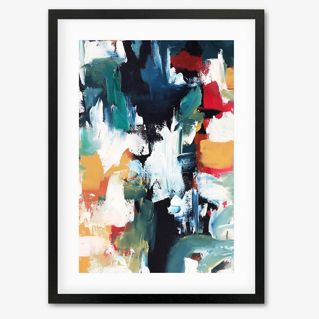 Colour Block 59 Limited Edition Print Black Frame Limited Edition - Abstract House
