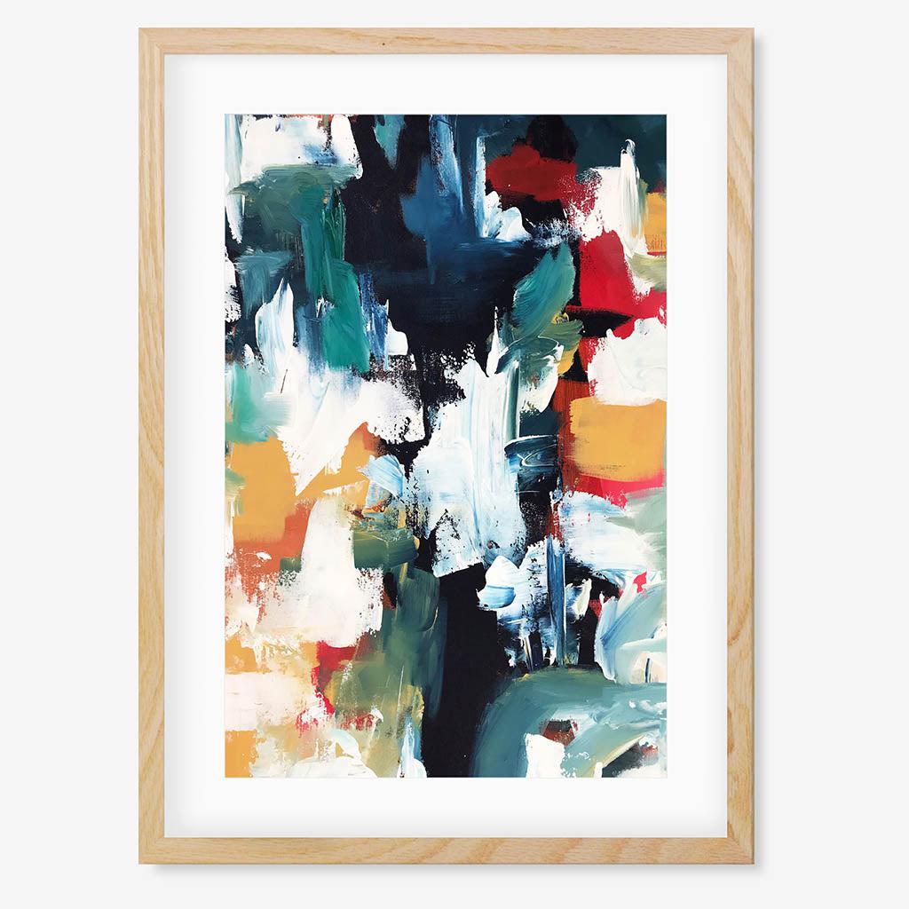 Colour Block 59 Limited Edition Print Oak Frame Limited Edition - Abstract House