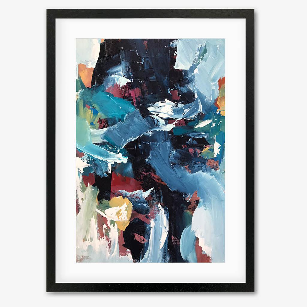 Colour Block 61 Limited Edition Print Black Frame Limited Edition - Abstract House