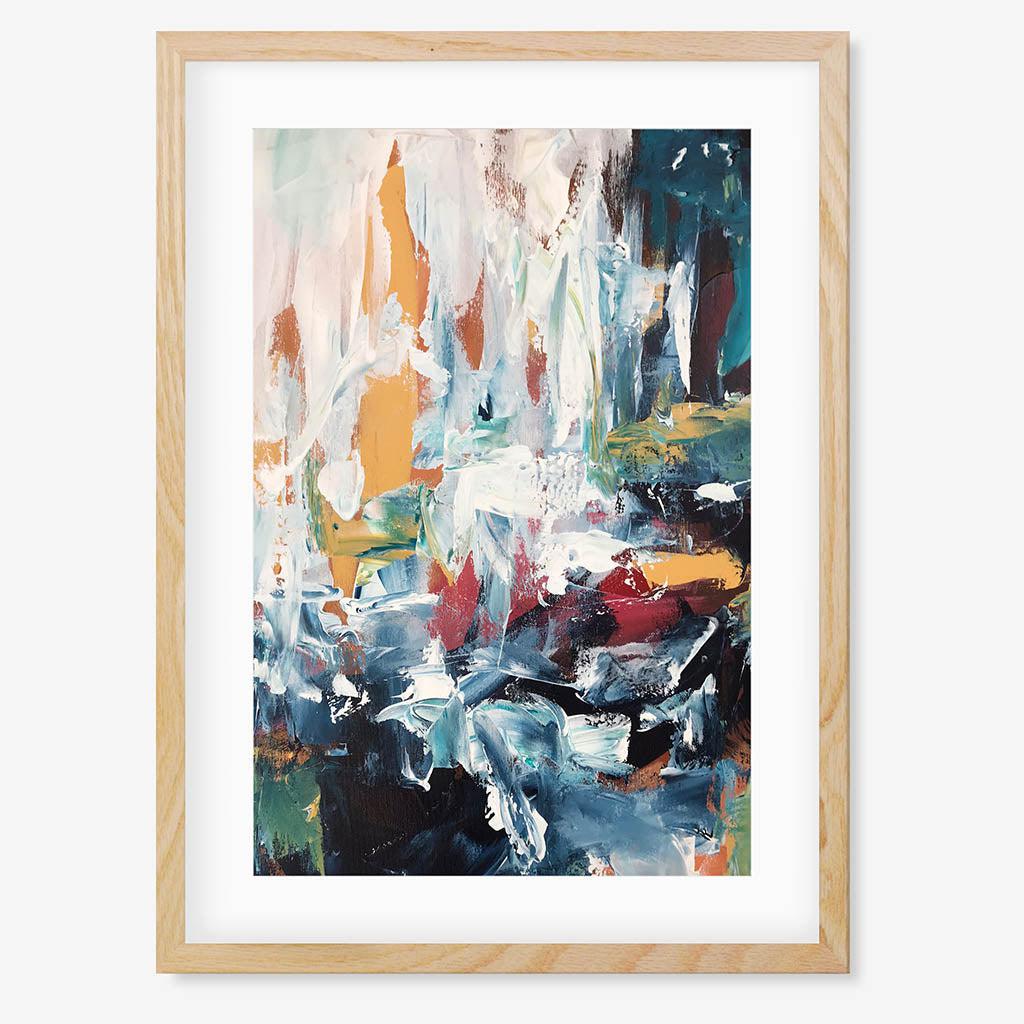 Colour Block 64 Limited Edition Print Oak Frame Limited Edition - Abstract House