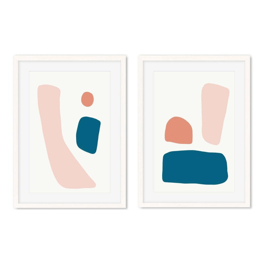 Colourful Shapes - Print Set Of 2