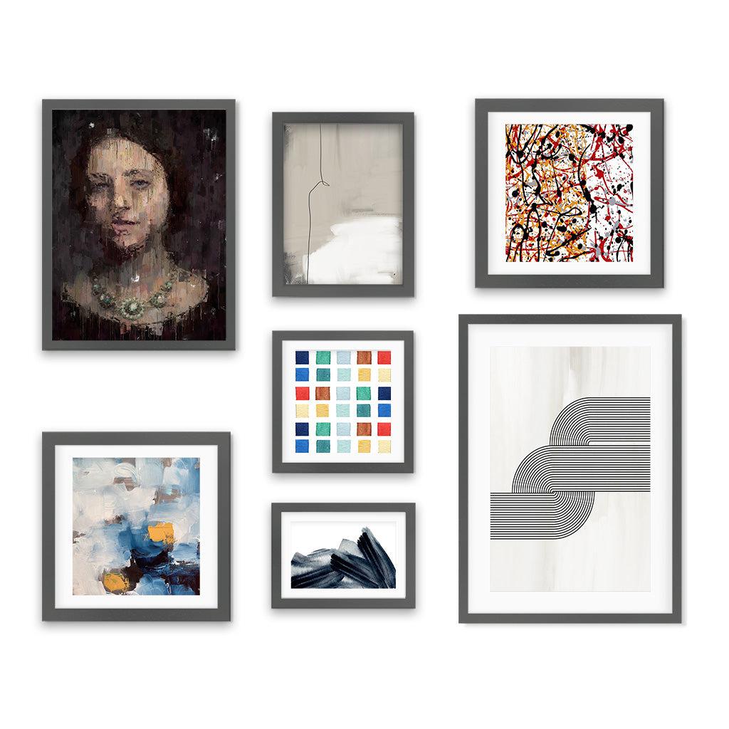 Eclectic Gallery Wall Art Gallery Wall Art - Abstract House