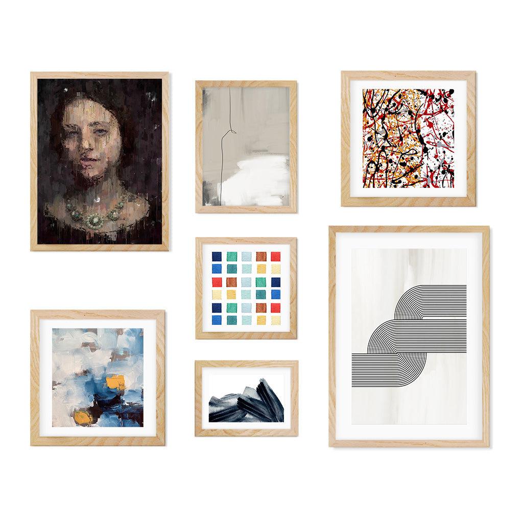 Eclectic Gallery Wall Art Gallery Wall Art - Abstract House