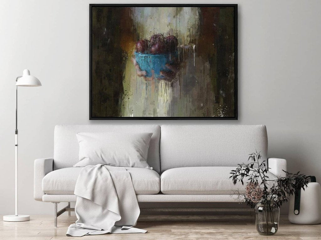 Fruit Oil Painting Framed Canvas