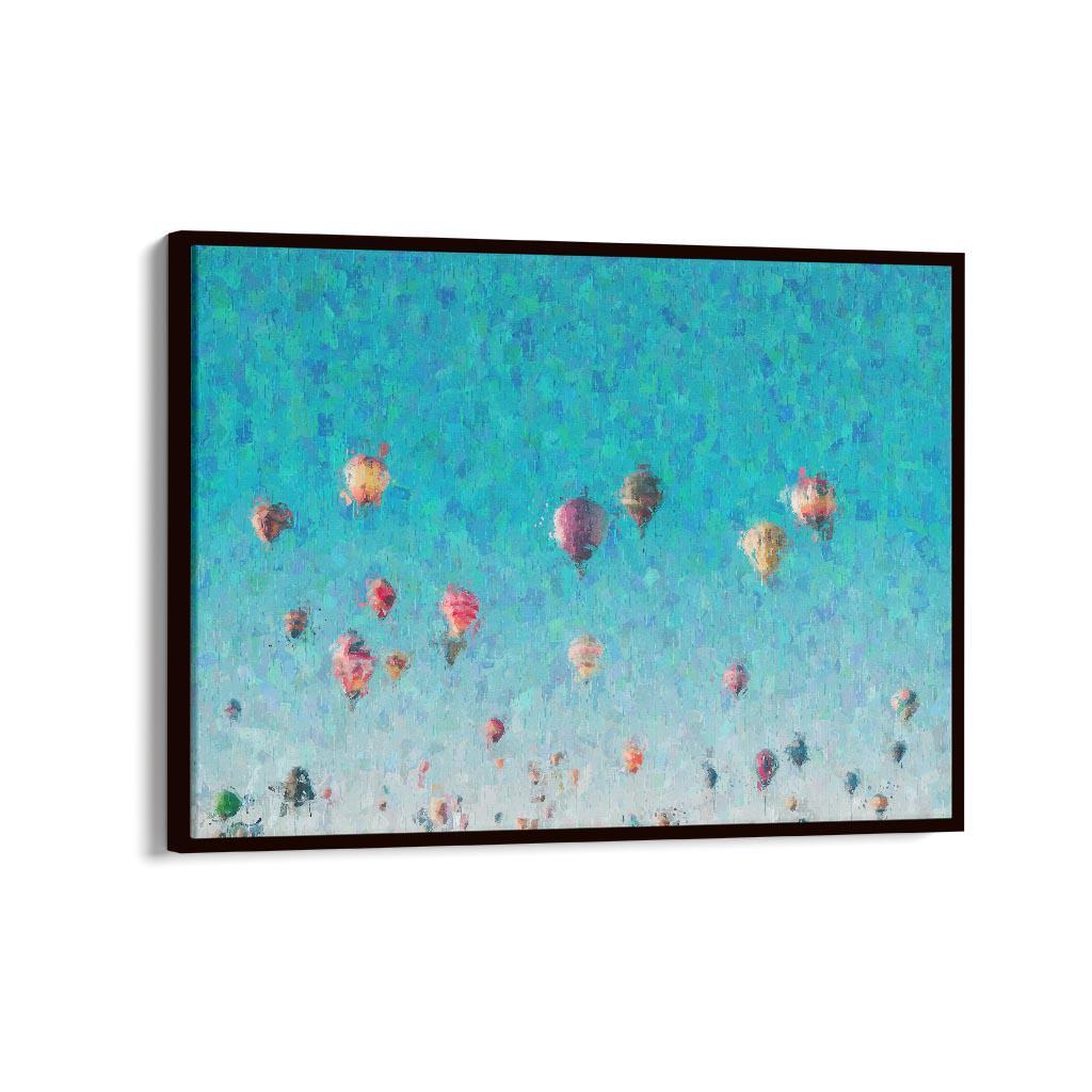 Hot Air Balloons Framed Canvas-Abstract House