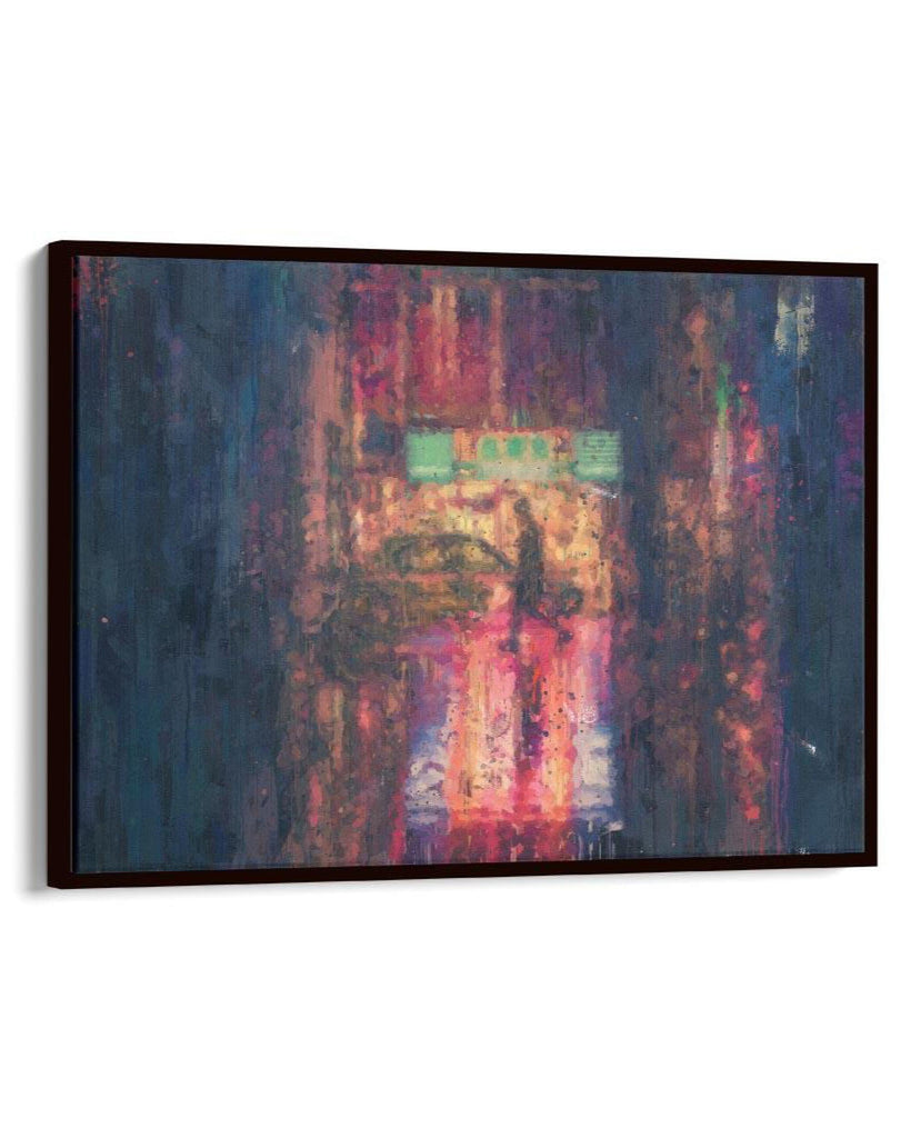 New York Alley Painting Framed Canvas-Abstract House