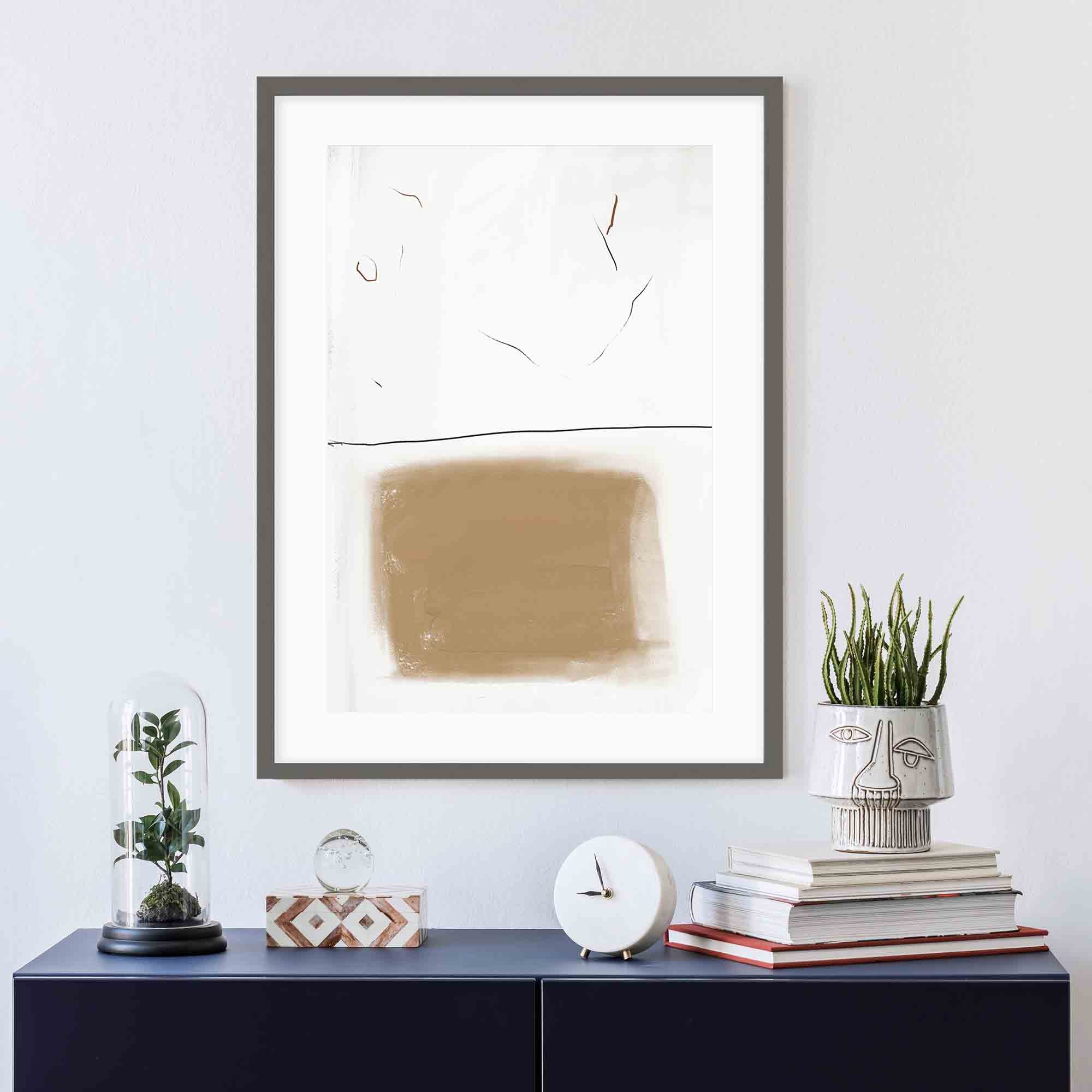 Rustic Lines Framed Art-framed-Wall Art Print-Abstract House