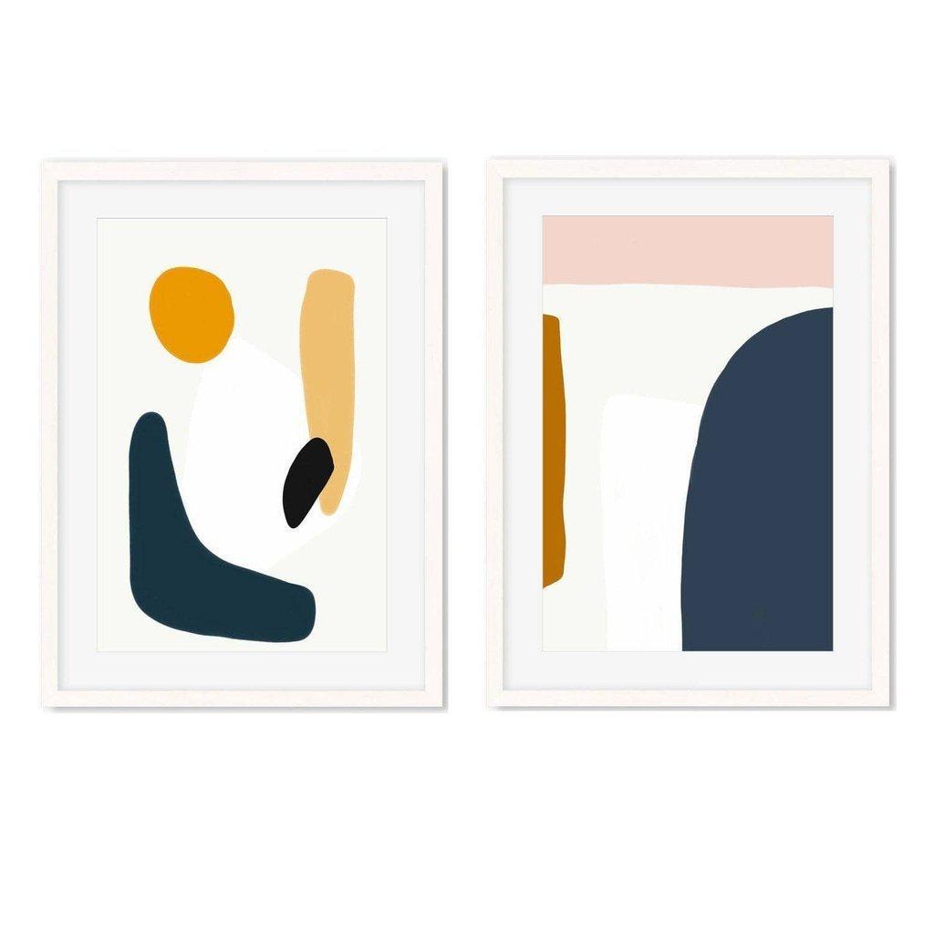 Playful Abstract Colours - Print Set Of 2