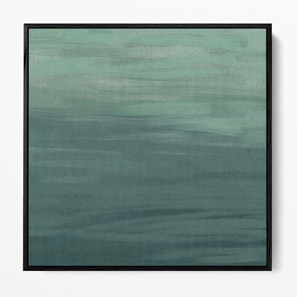 Serene Green Abstract Canvas Print