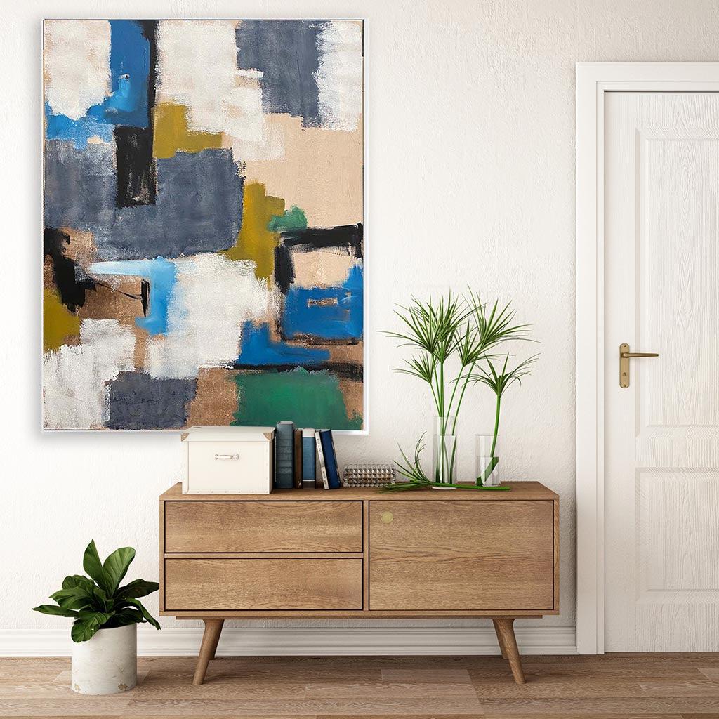 Urban Night - Original Painting Painting - Abstract House