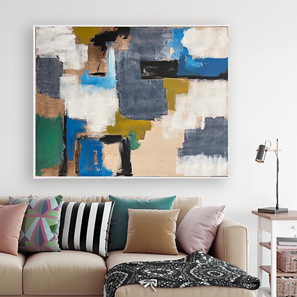 Urban Night - Original Painting Painting - Abstract House