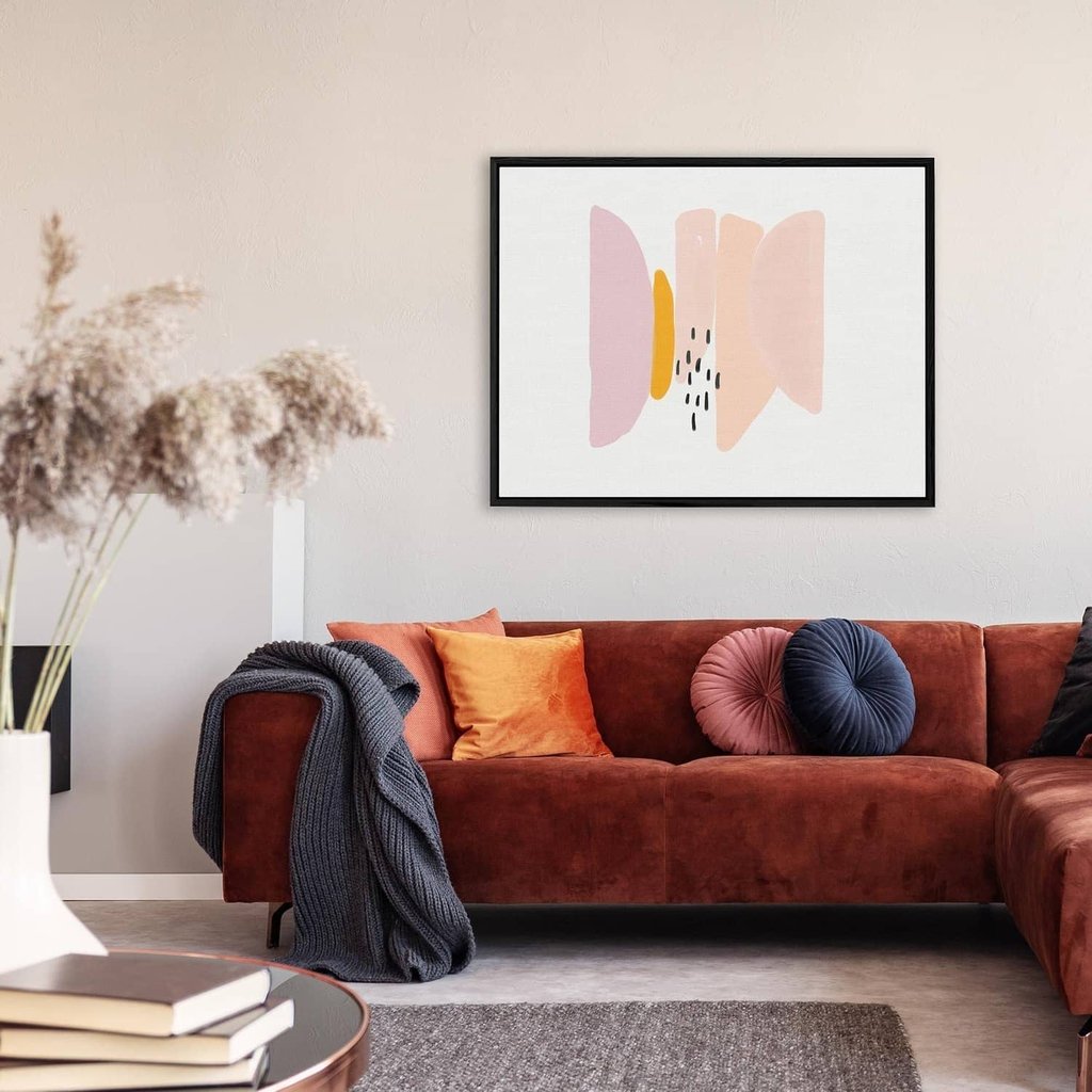 Watercolour Shapes Canvas Print