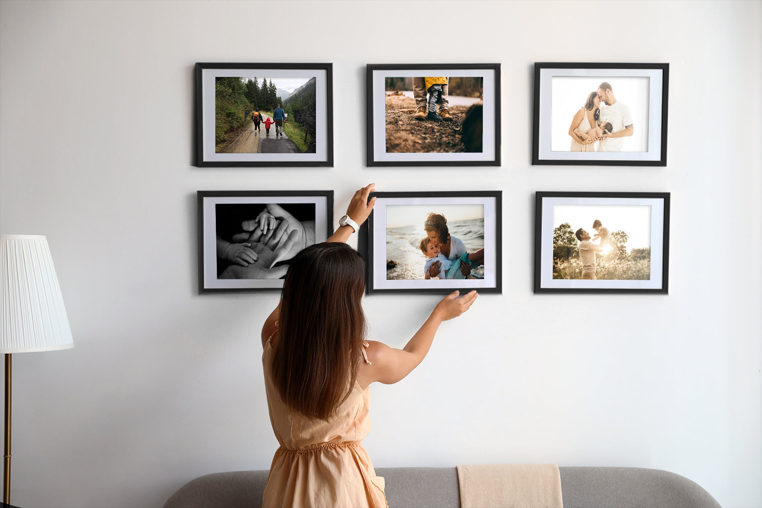 photo frame on wall