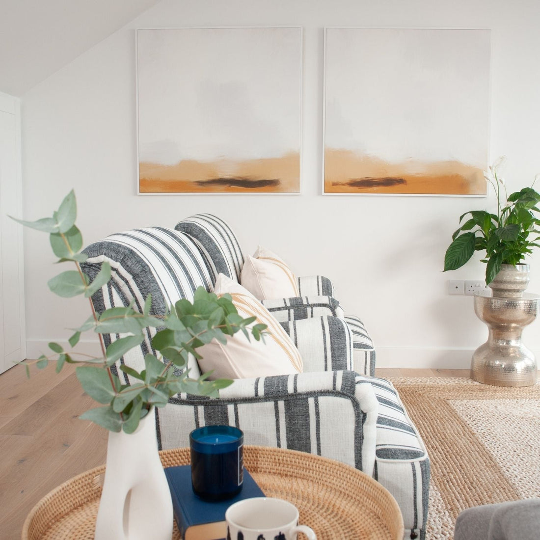 living room wall art ideas for small spaces modern canvas 2 piece set