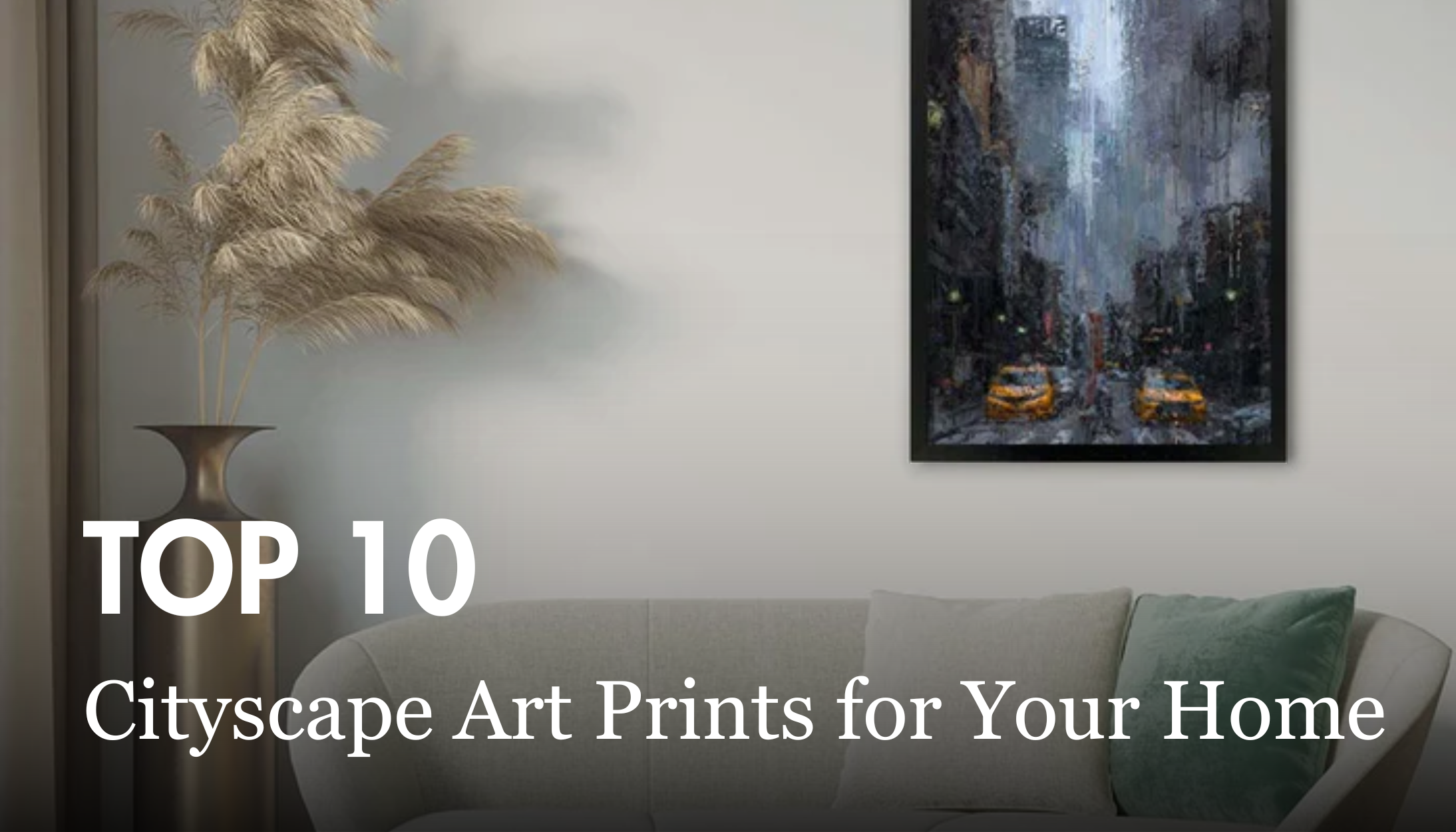 Top 10 Cityscape Art Prints for Your Home-Abstract House