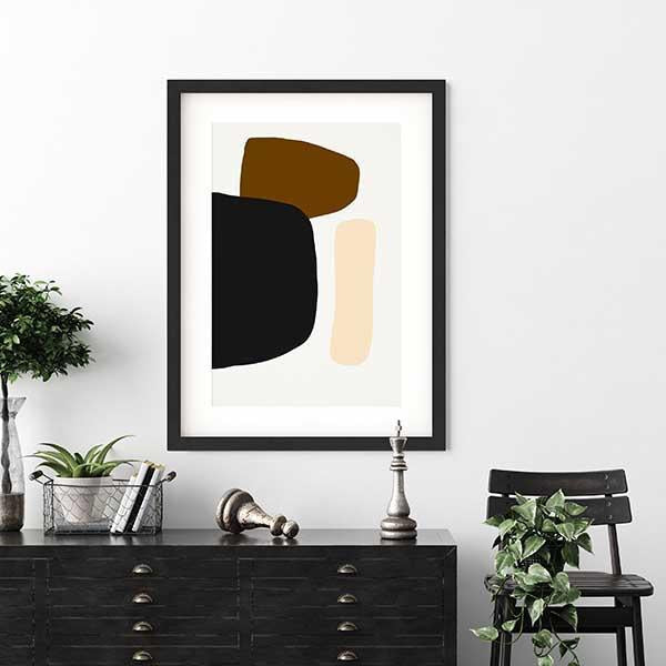 Modern Art Prints-Abstract House