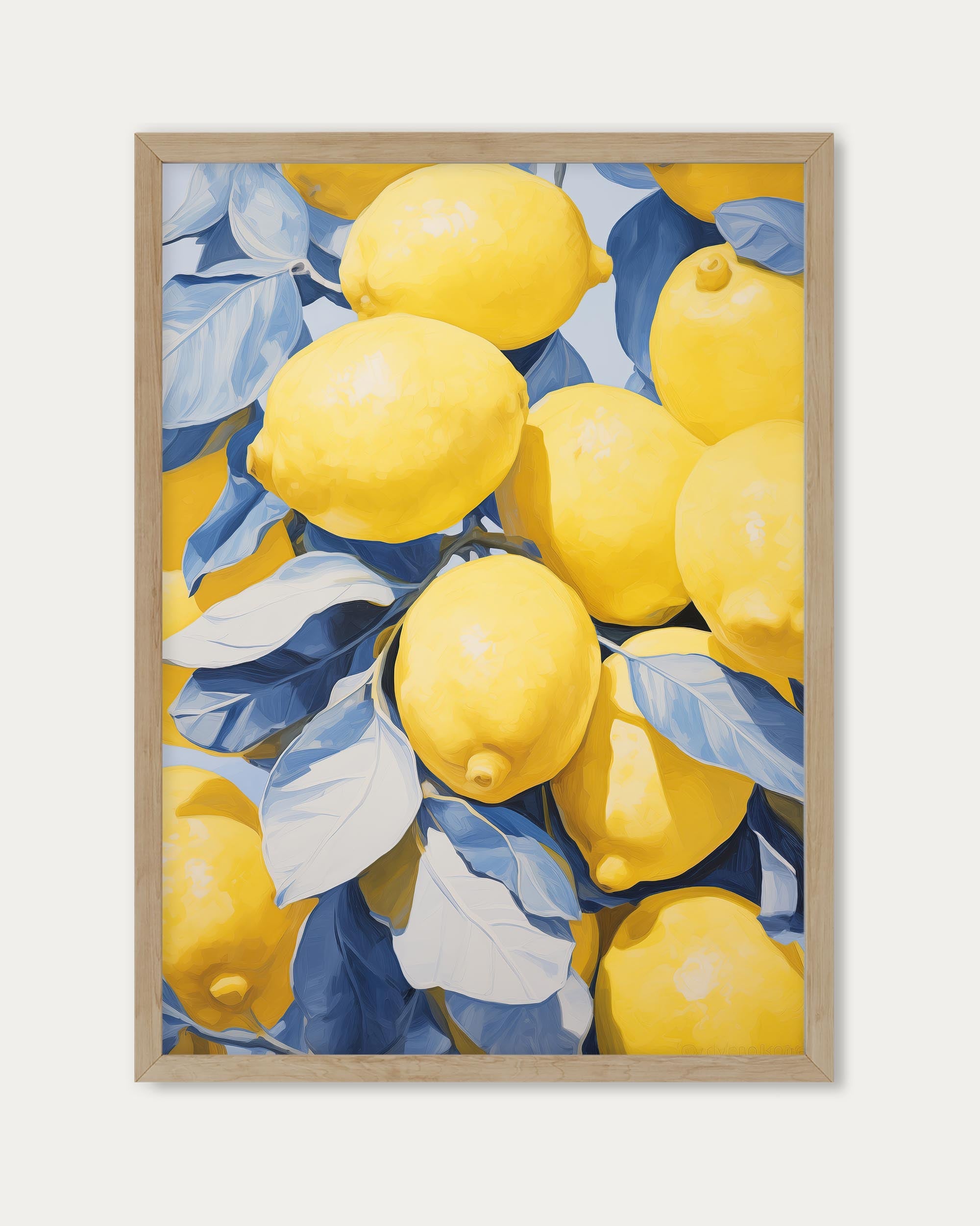 Pure Yellow Wall Art Print