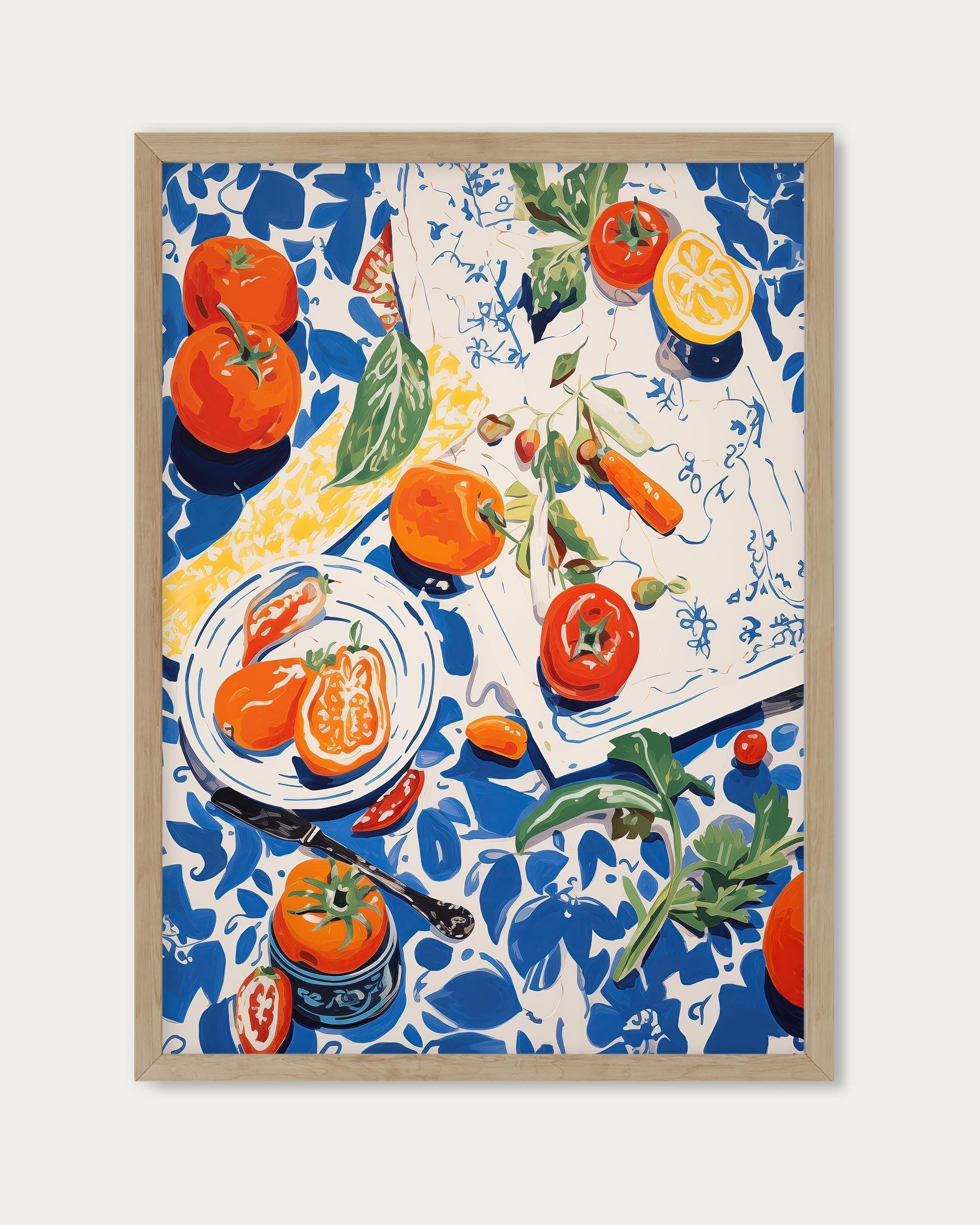 Colourful Picnic Wall Art Print