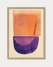 Orange And Purple Wall Art
