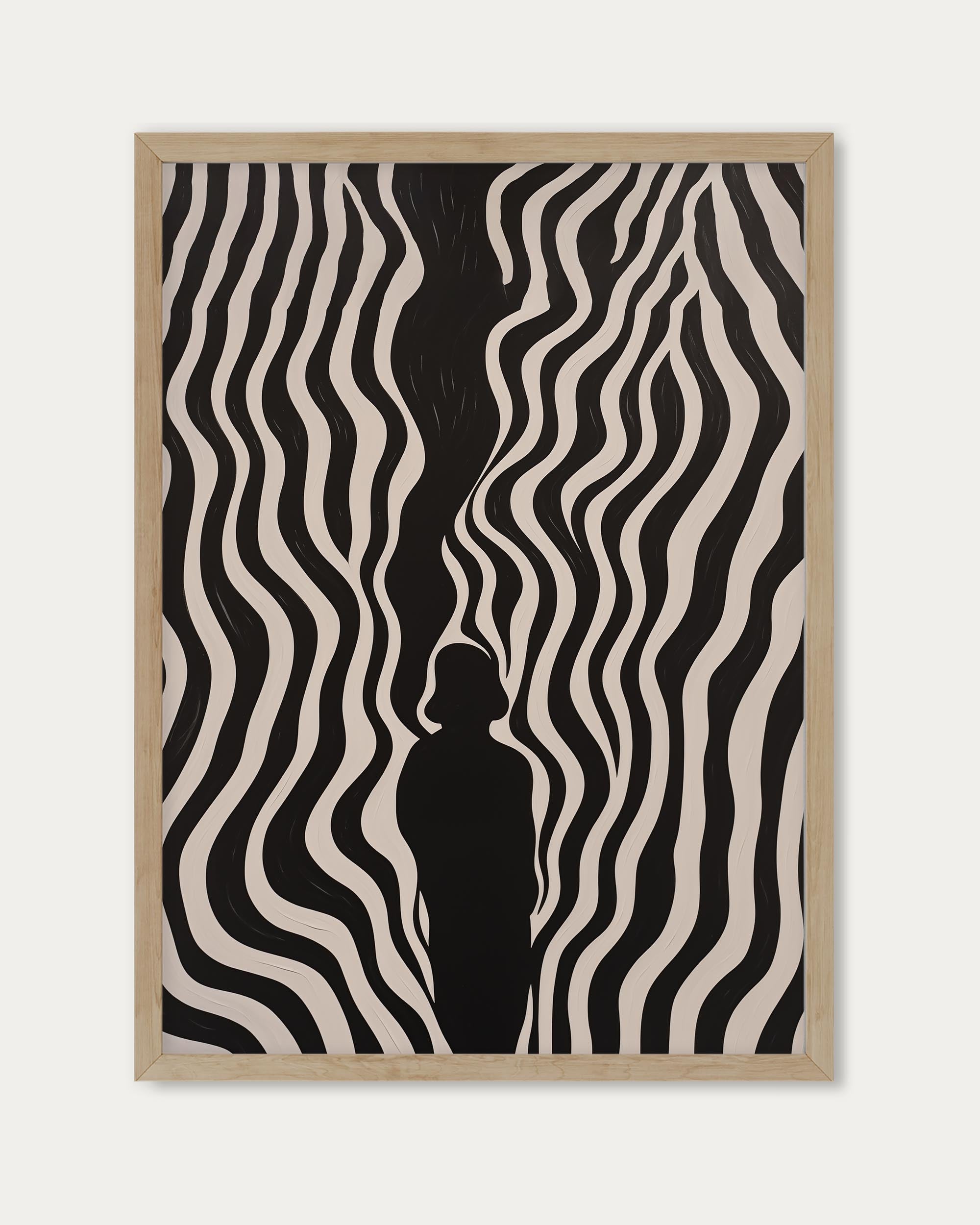 Monochrome Shadows V Art Print