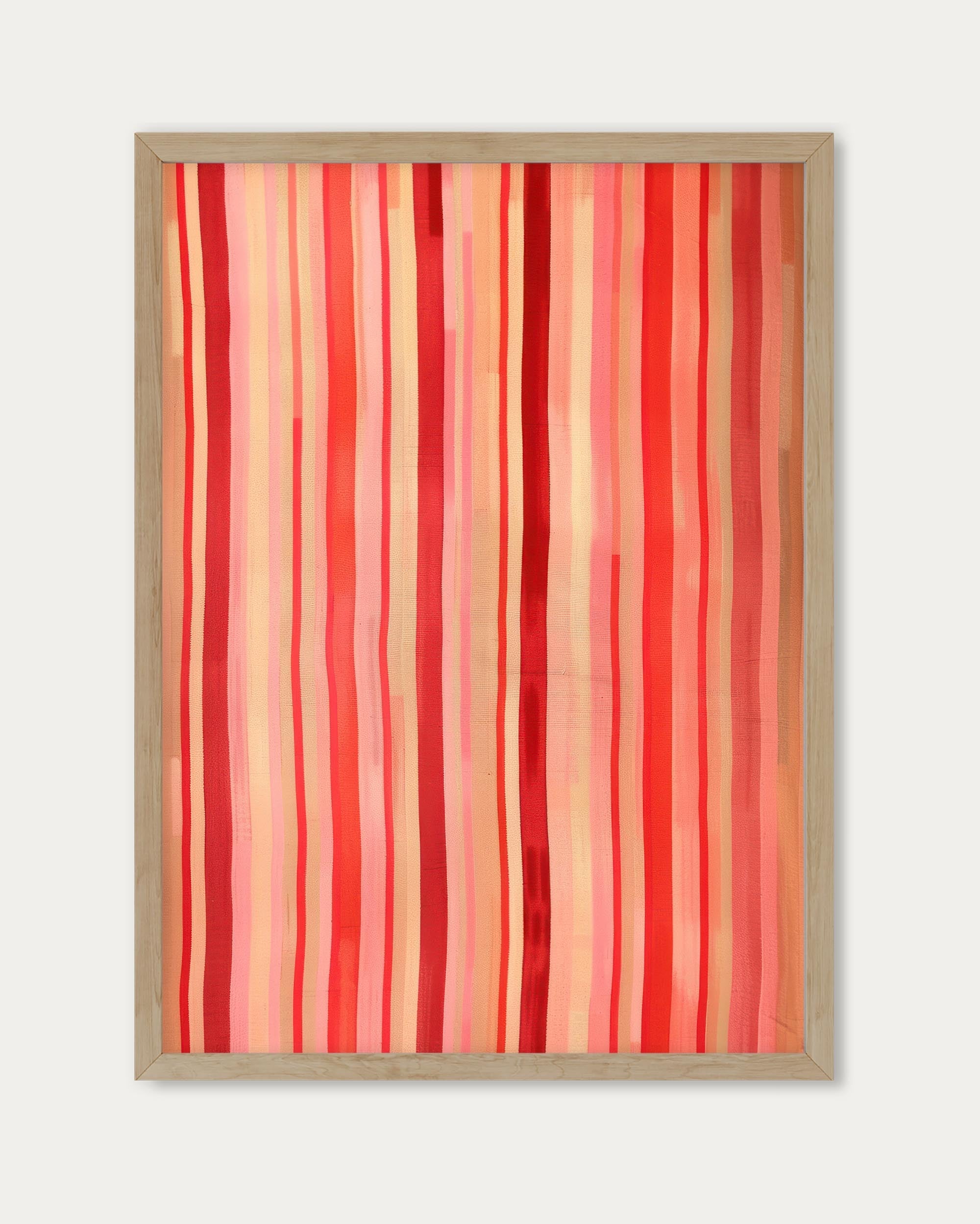 Red Stripes Wall Art