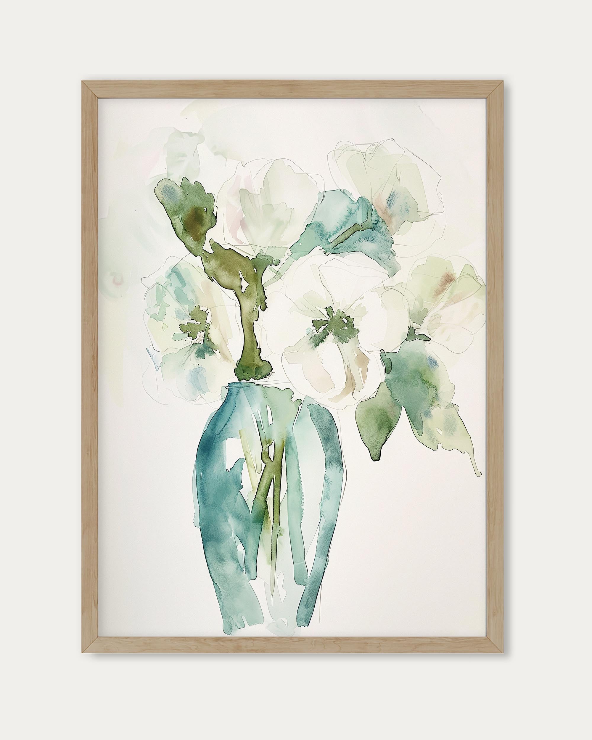 Watercolour Flowers Wall Art