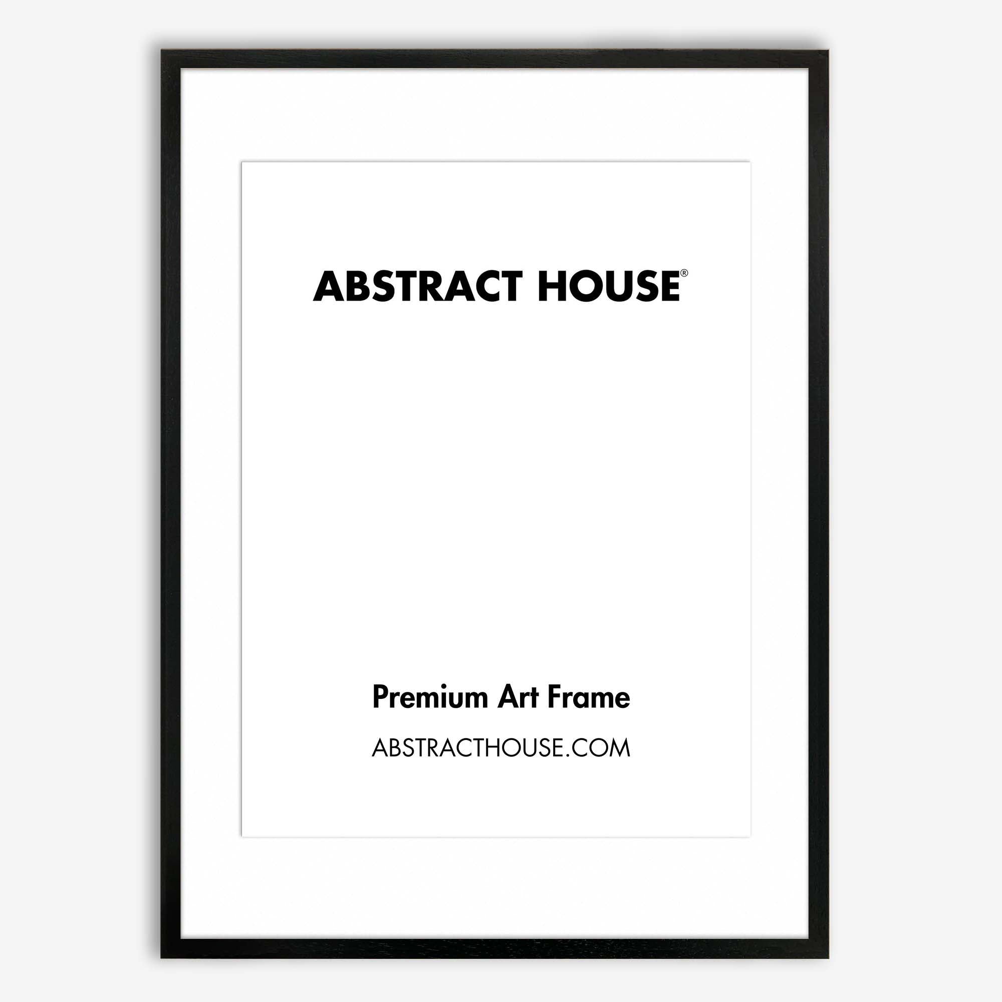 100 x 70 cm Wooden Picture Frame-Black-A1 / 59.4 x 84.1 cm-Abstract House