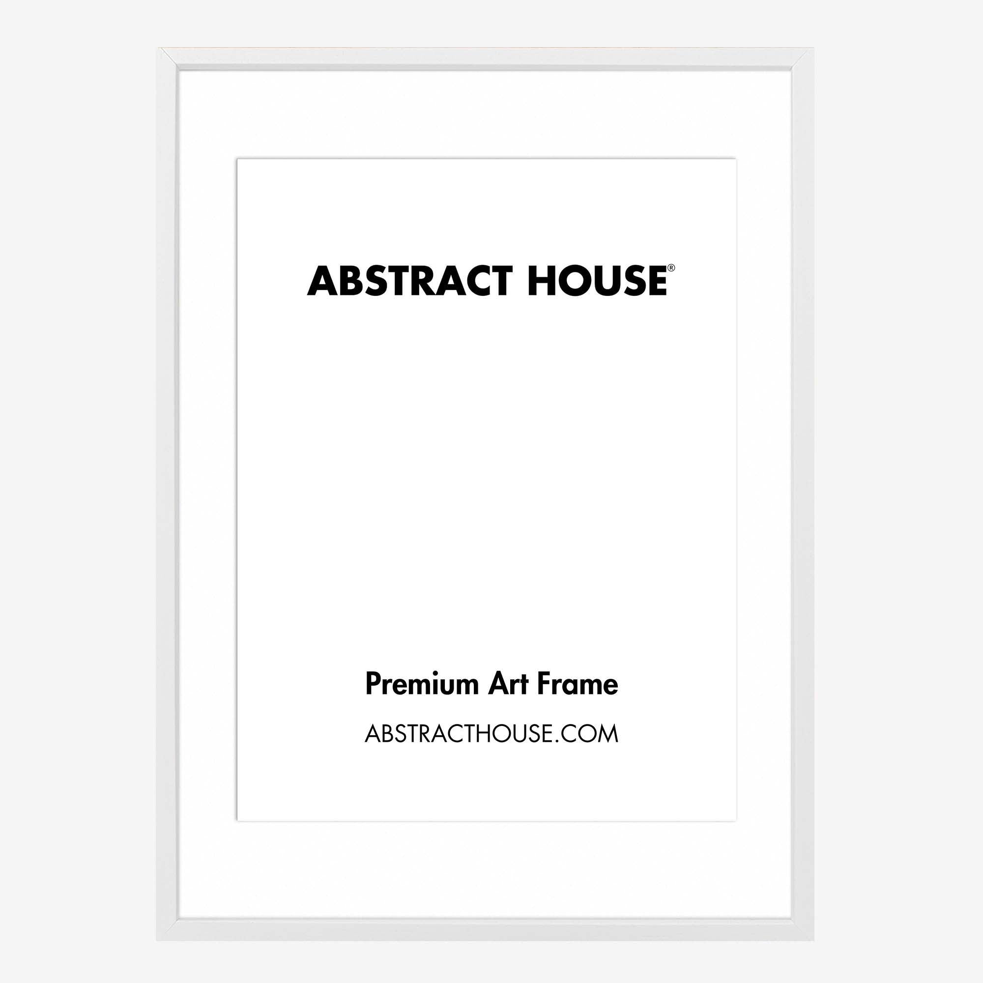 100 x 70 cm Wooden Picture Frame-White-A1 / 59.4 x 84.1 cm-Abstract House