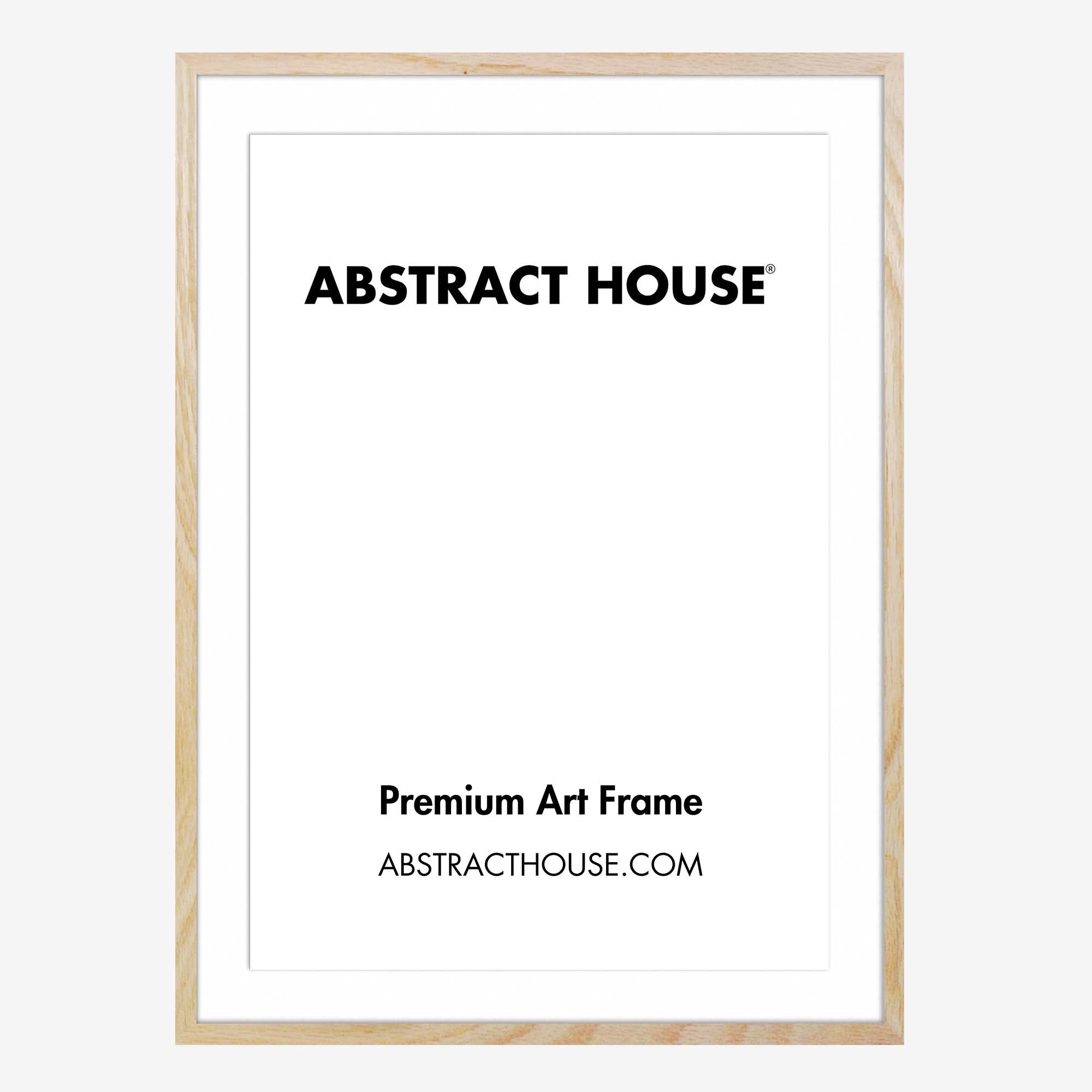 100 x 70 cm Wooden Picture Frame-Oak-60 x 90 cm-Abstract House