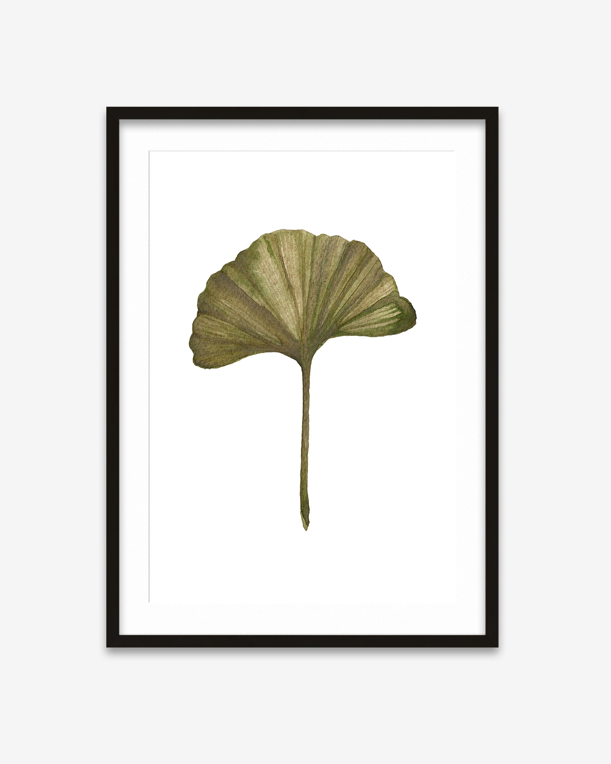 Watercolour Ginkgo Leaf Art Print
