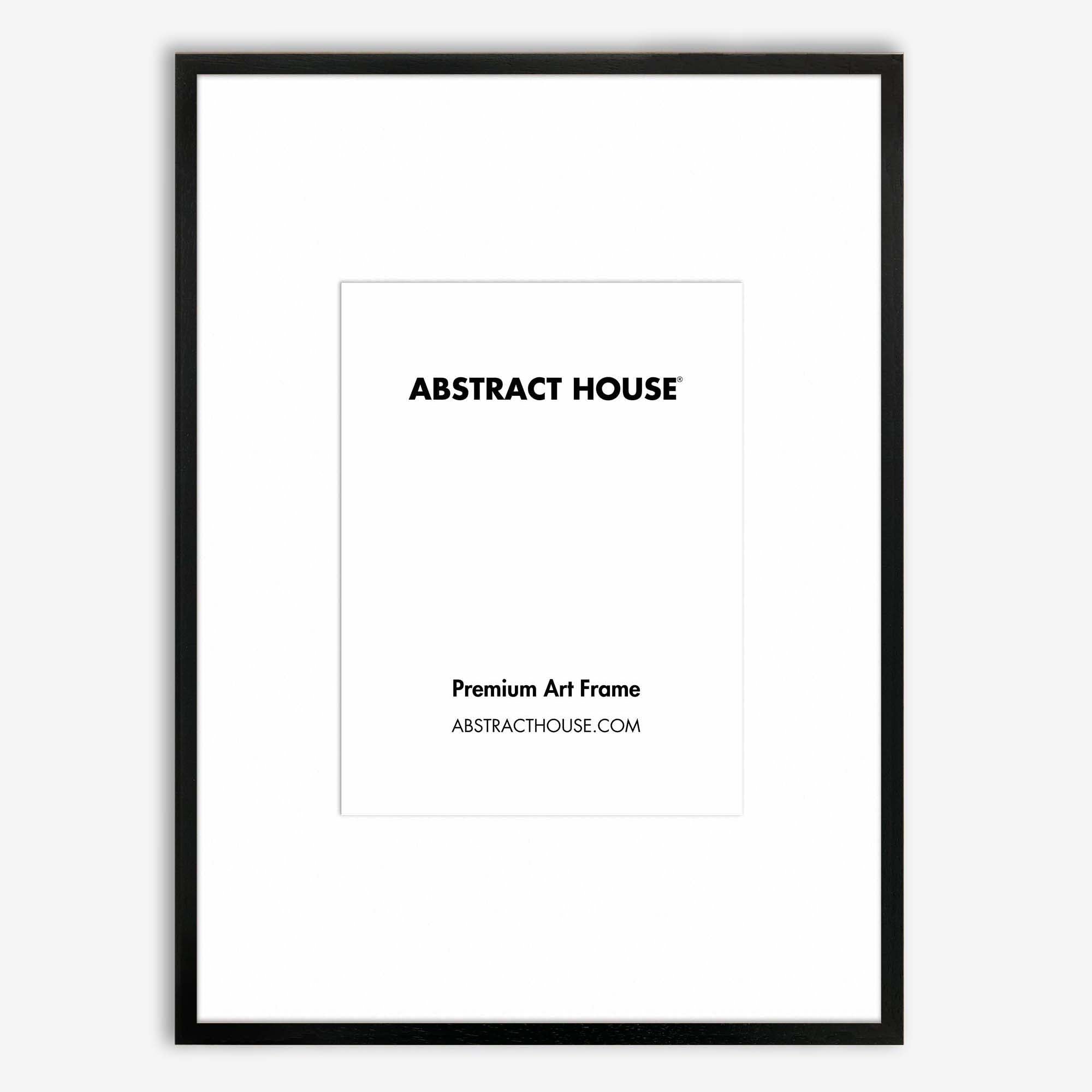 110 x 80 cm Wooden Picture Frame-Black-50 x 70 cm-Abstract House