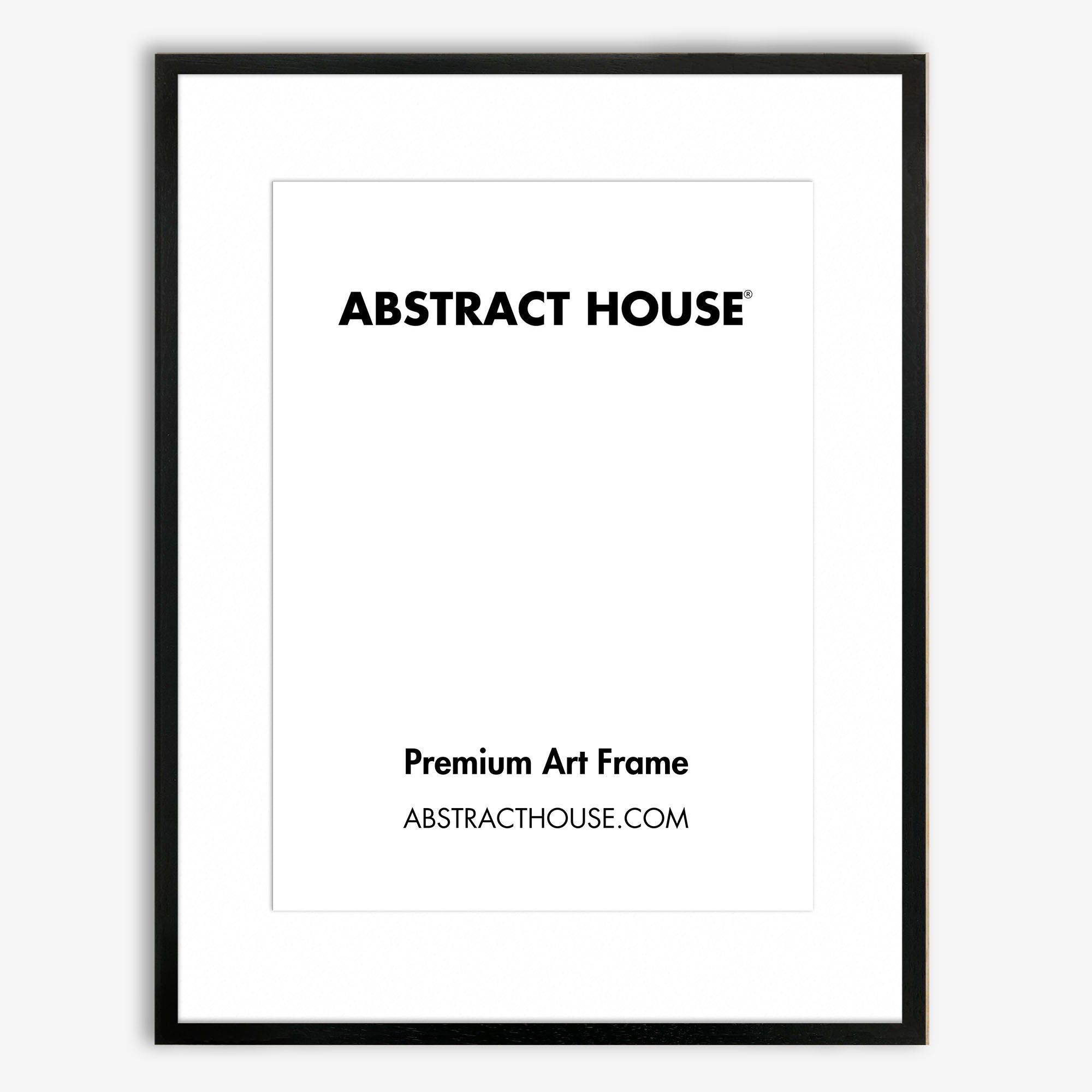 120 x 90 cm Wooden Picture Frame-Black-100 x 70 cm-Abstract House