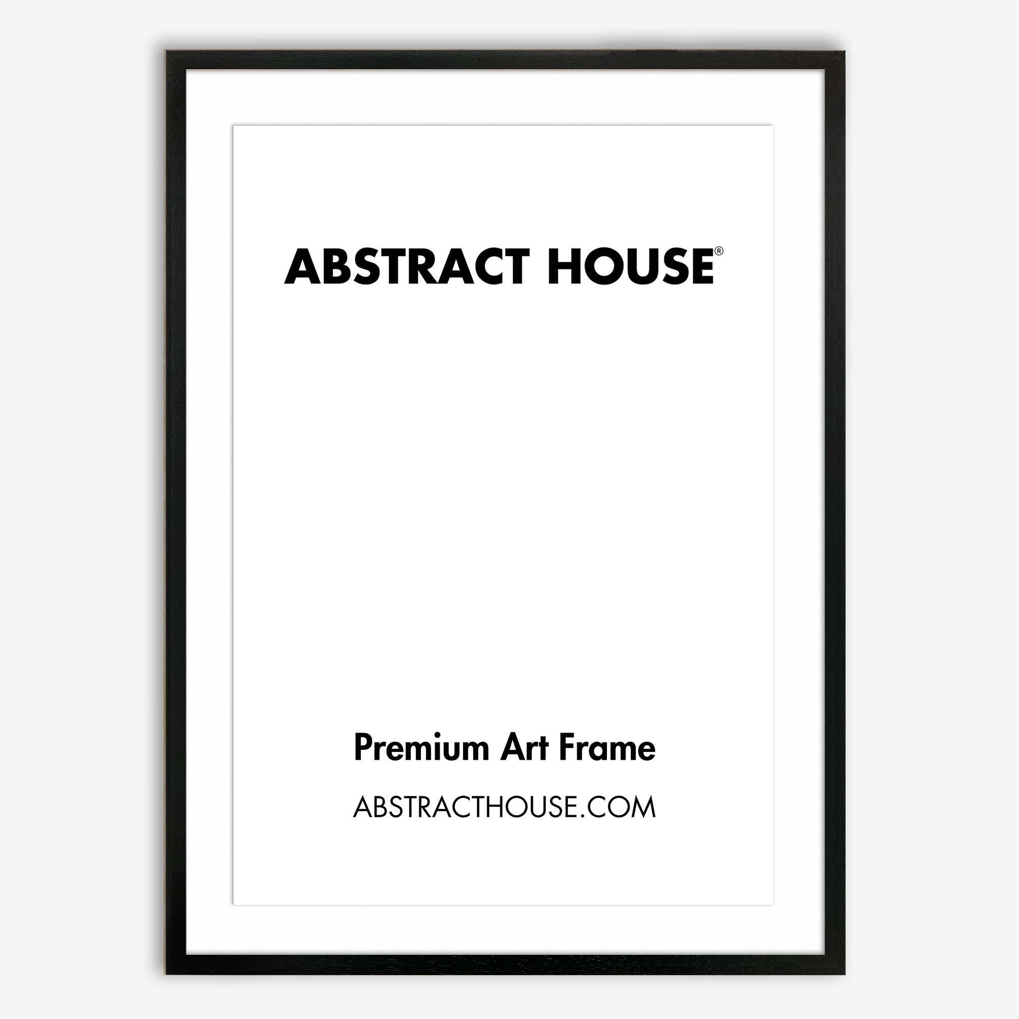 120 x 90 cm Wooden Picture Frame-Black-110 x 80 cm-Abstract House