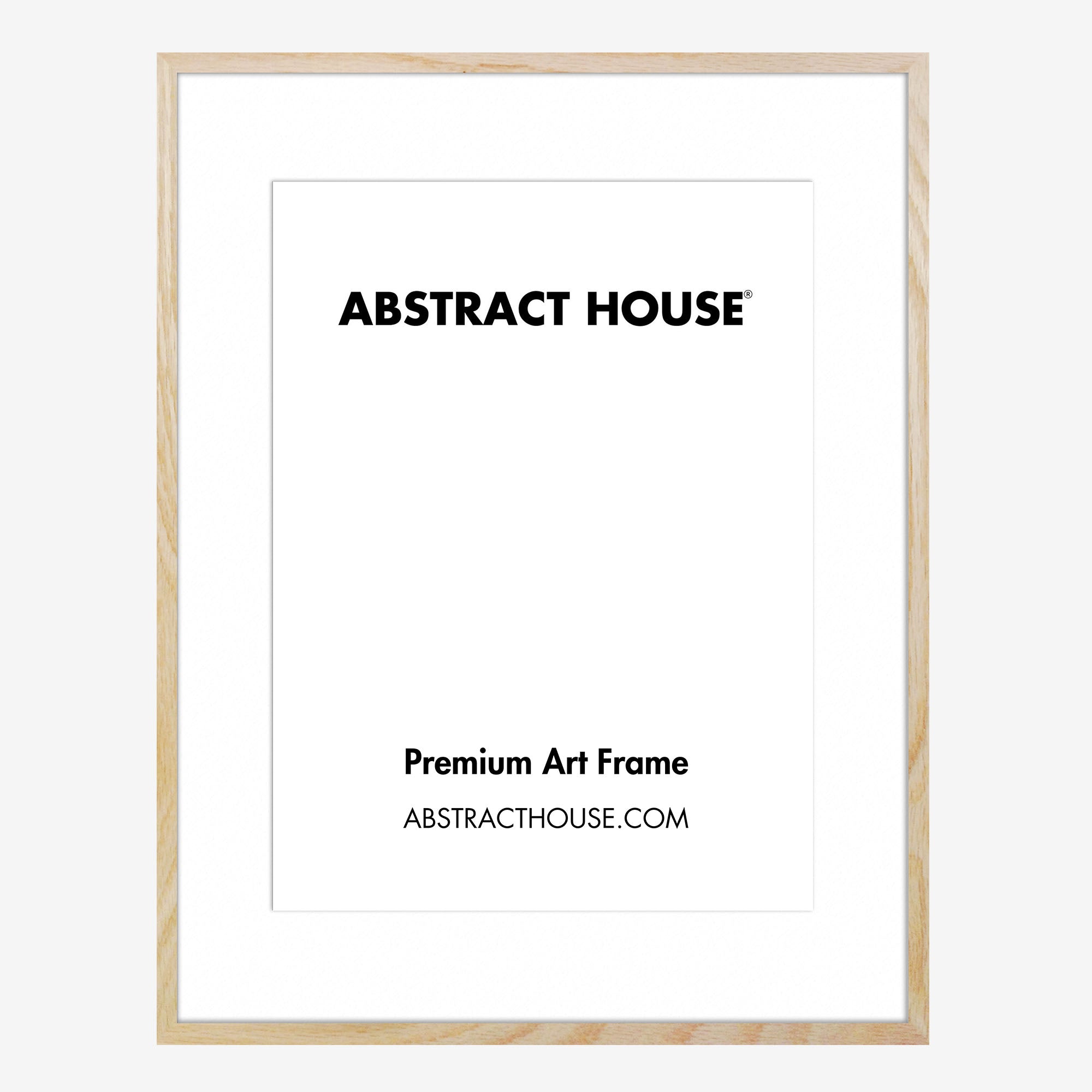 120 x 90 cm Wooden Picture Frame-Oak-100 x 70 cm-Abstract House