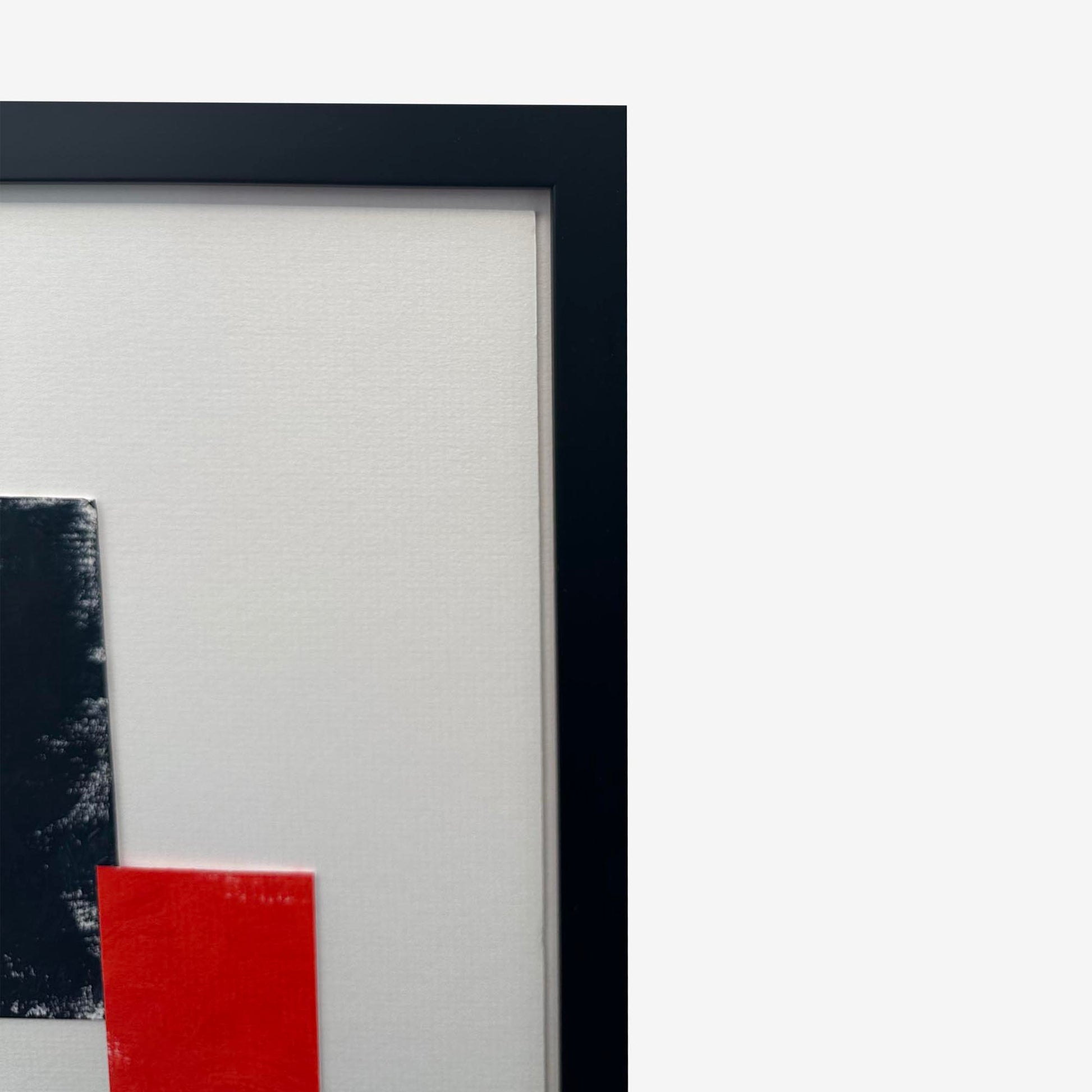 Composition In Red, Black And White-Abstract House